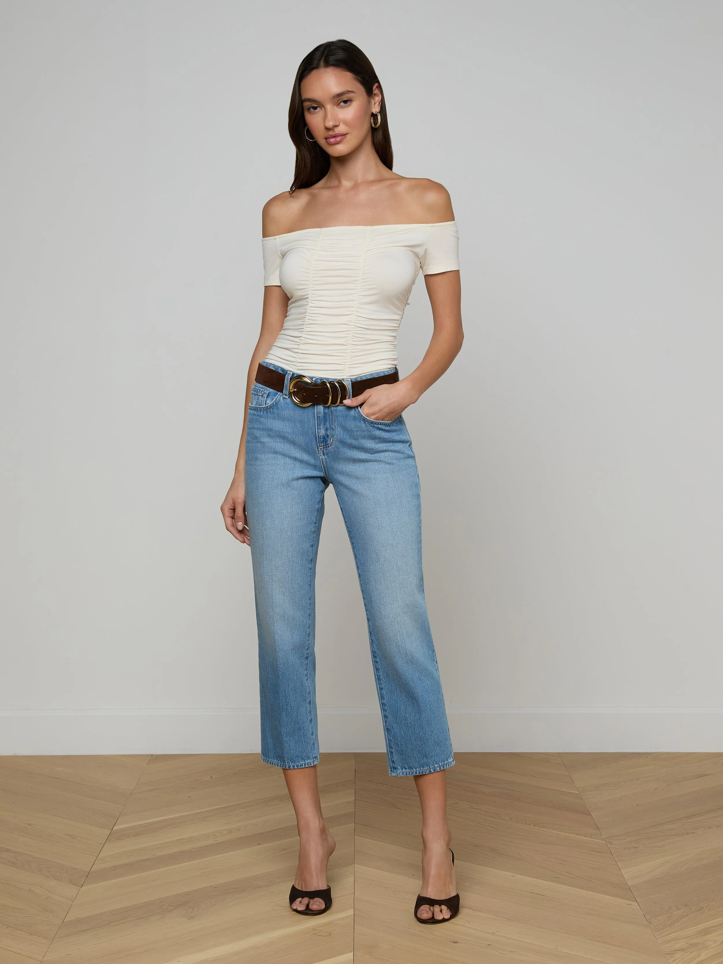 Tobar Suede Belt sold by L'AGENCE product image thumbnail 2