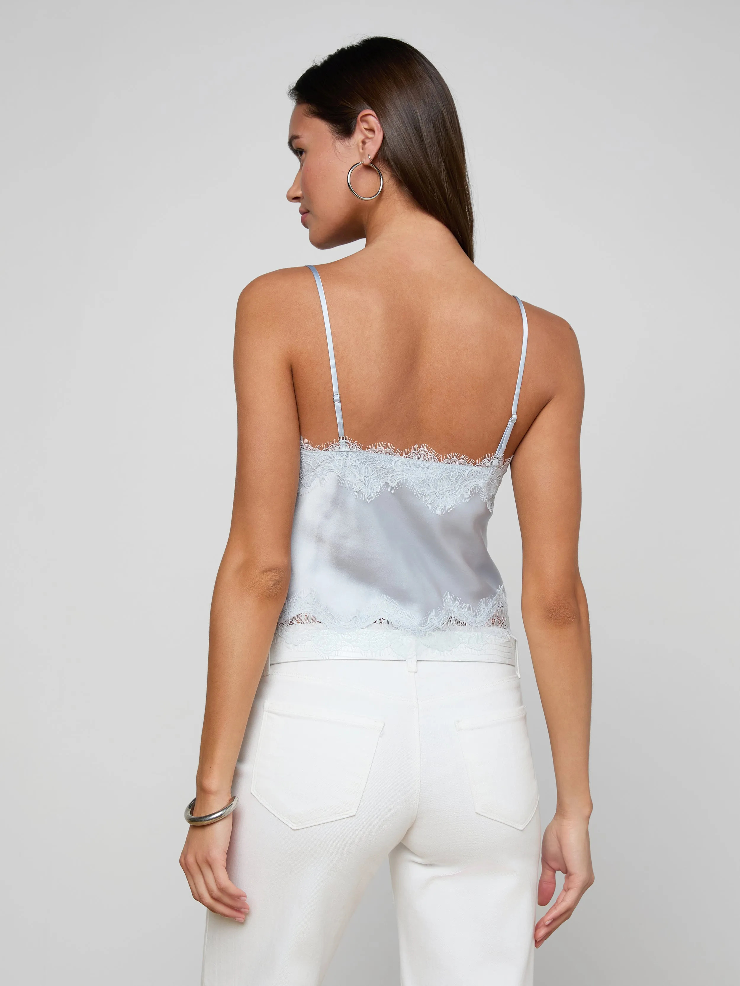 Kimber Silk Lace Camisole sold by L'AGENCE product image thumbnail 5