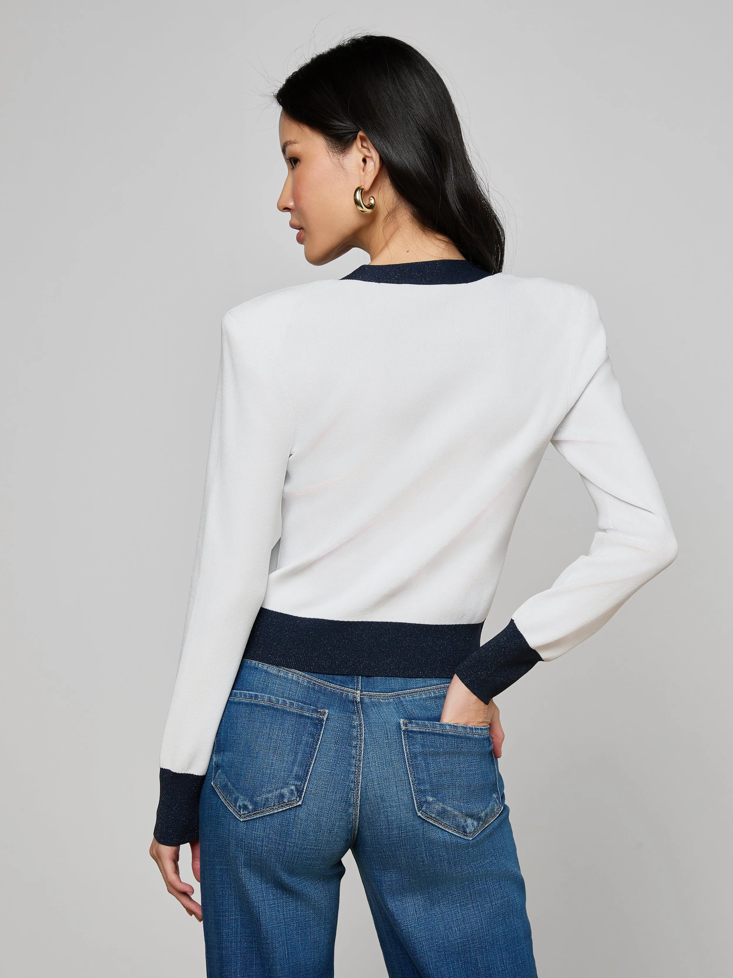 Taya Cardigan sold by L'AGENCE product image thumbnail 5