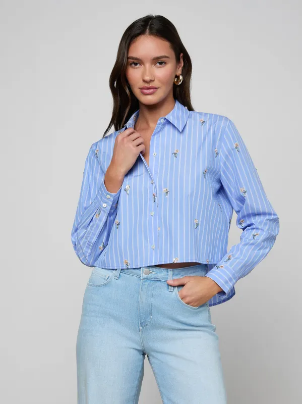 Cosette Sequined Shirt sold by L'AGENCE