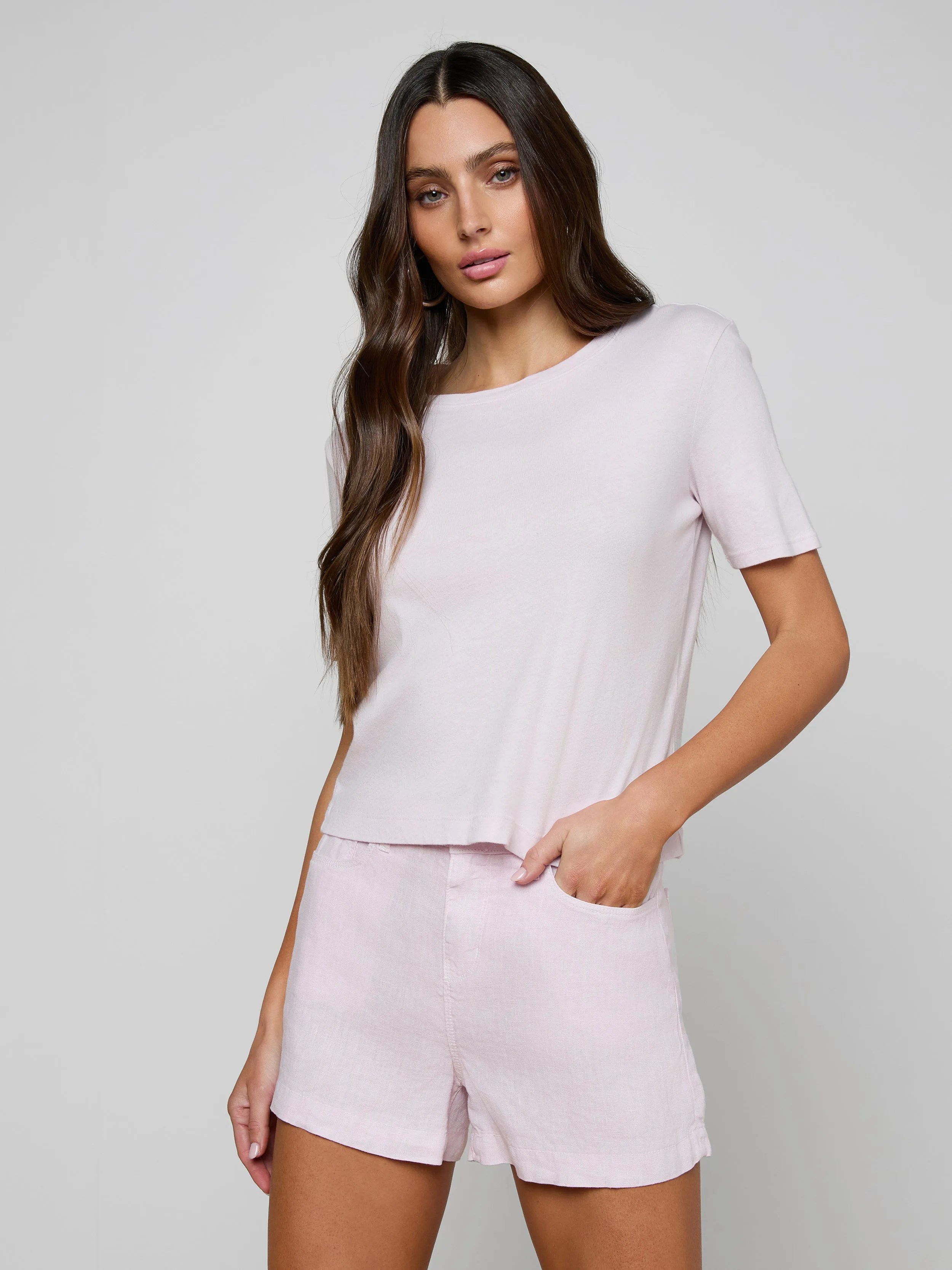 Stormy Cropped Cotton Tee sold by L'AGENCE