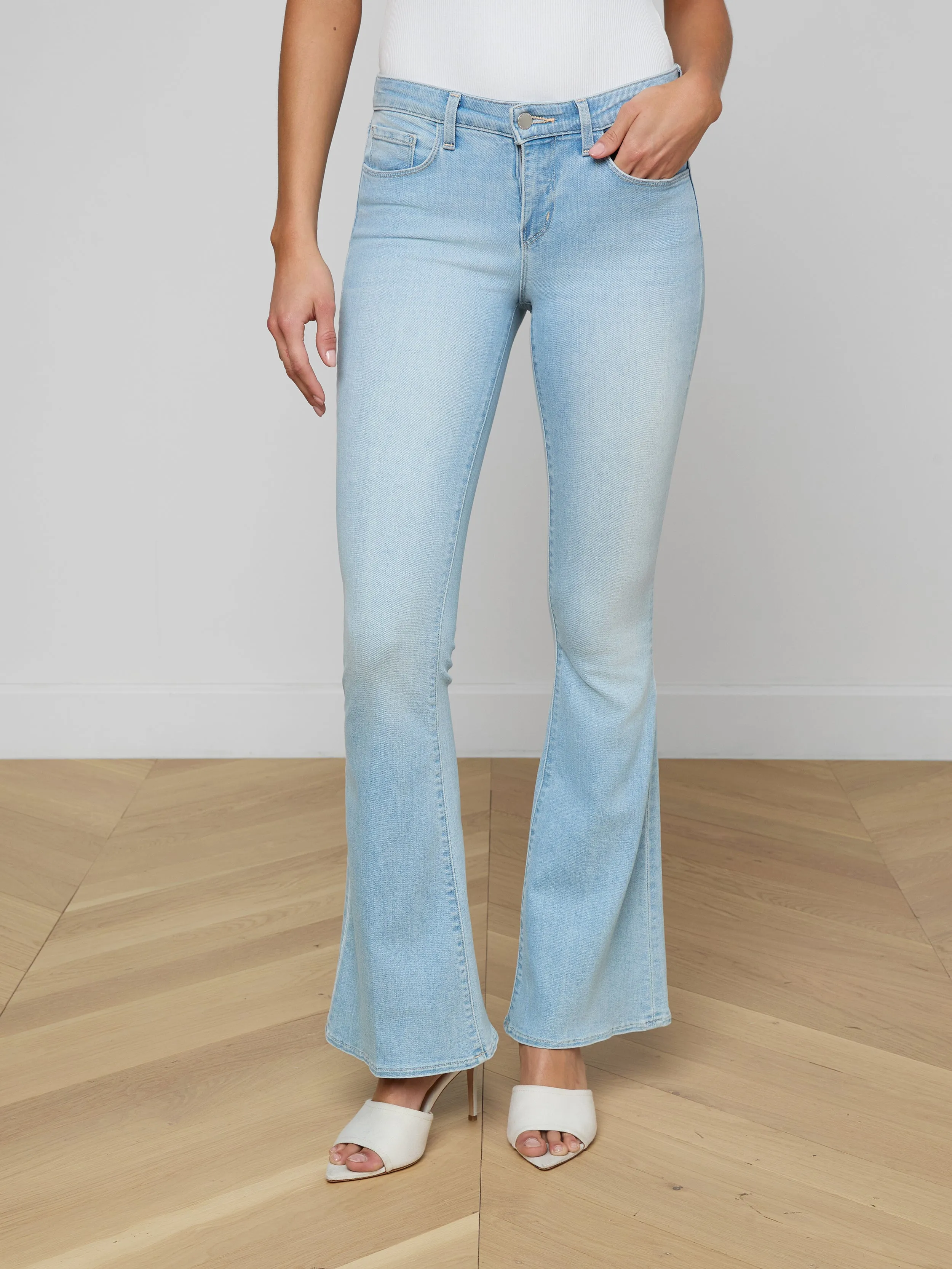 Taney Low-Rise Flare Jean sold by L'AGENCE product image thumbnail 3