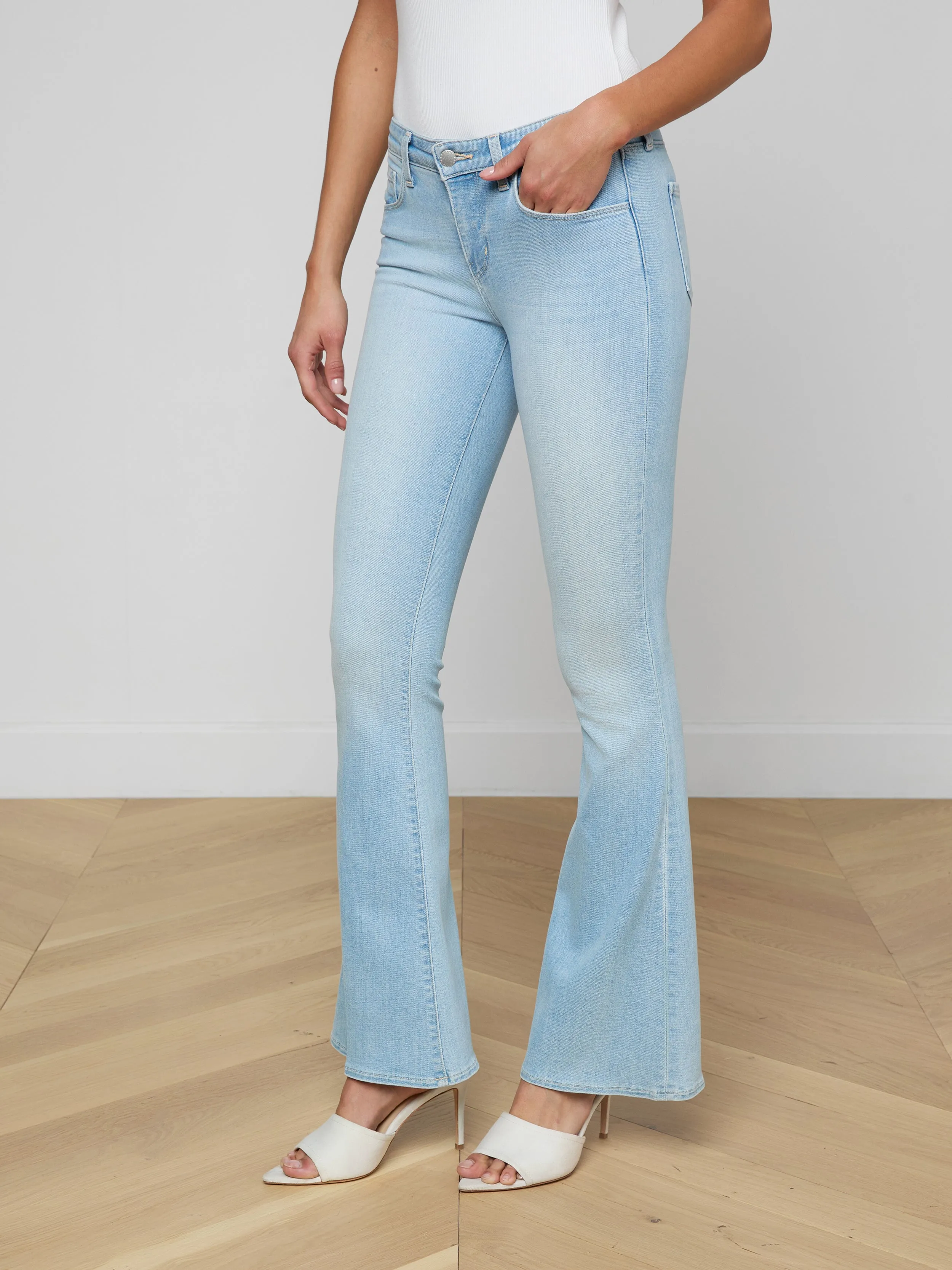 Taney Low-Rise Flare Jean sold by L'AGENCE product image thumbnail 4