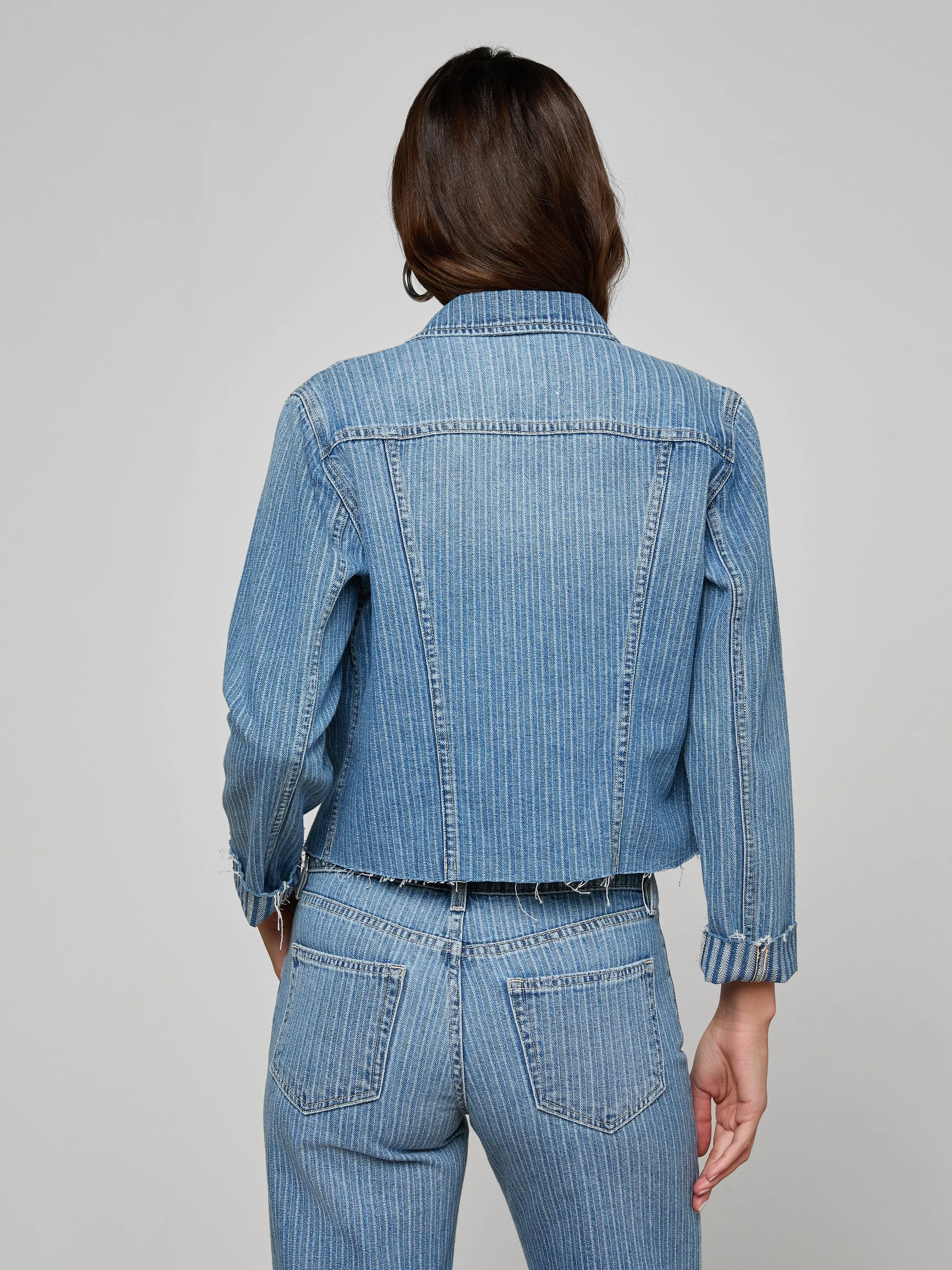 Janelle Jean Jacket sold by L'AGENCE product image thumbnail 5