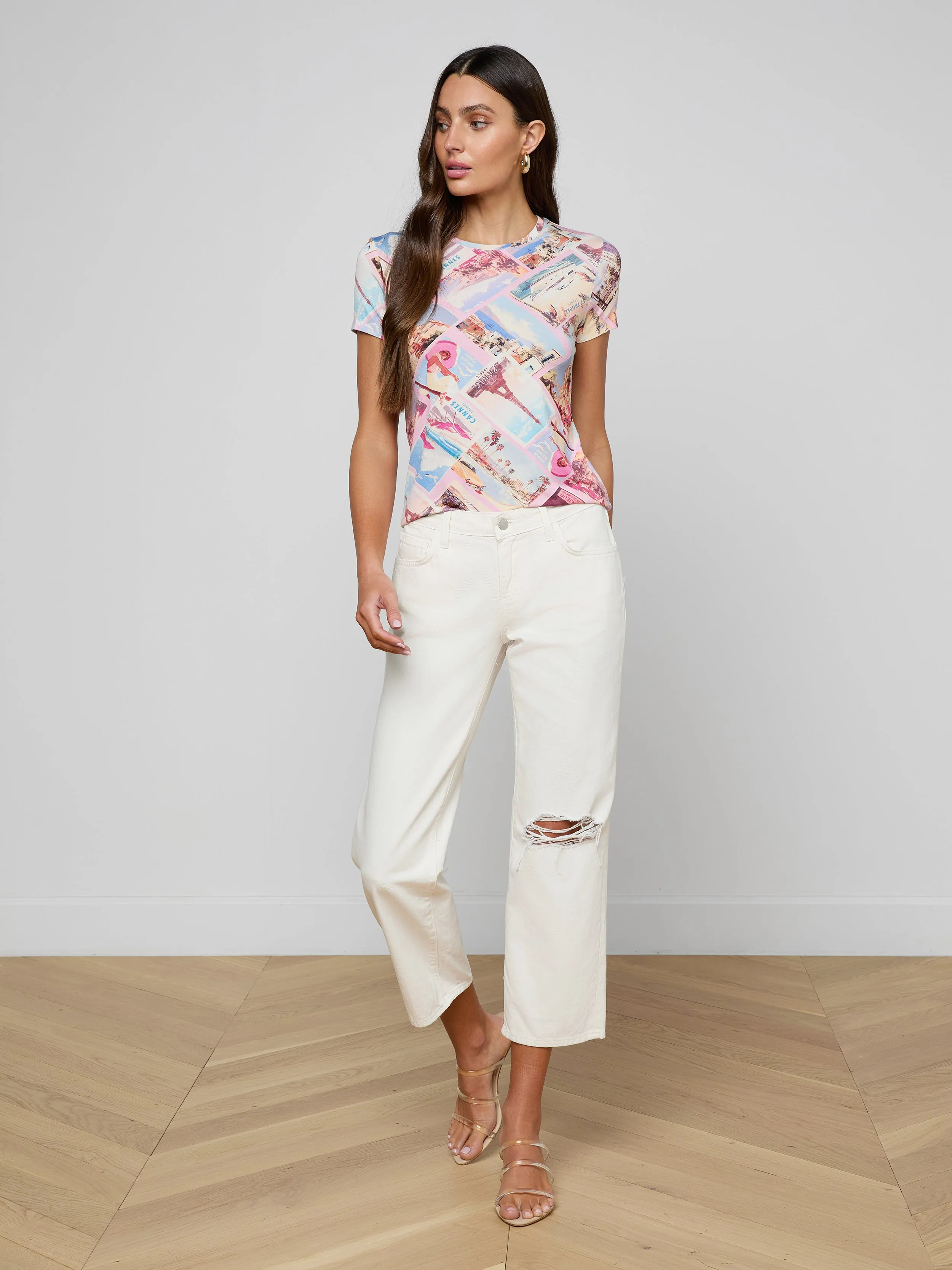 Ressi Fitted Tee sold by L'AGENCE product image thumbnail 4