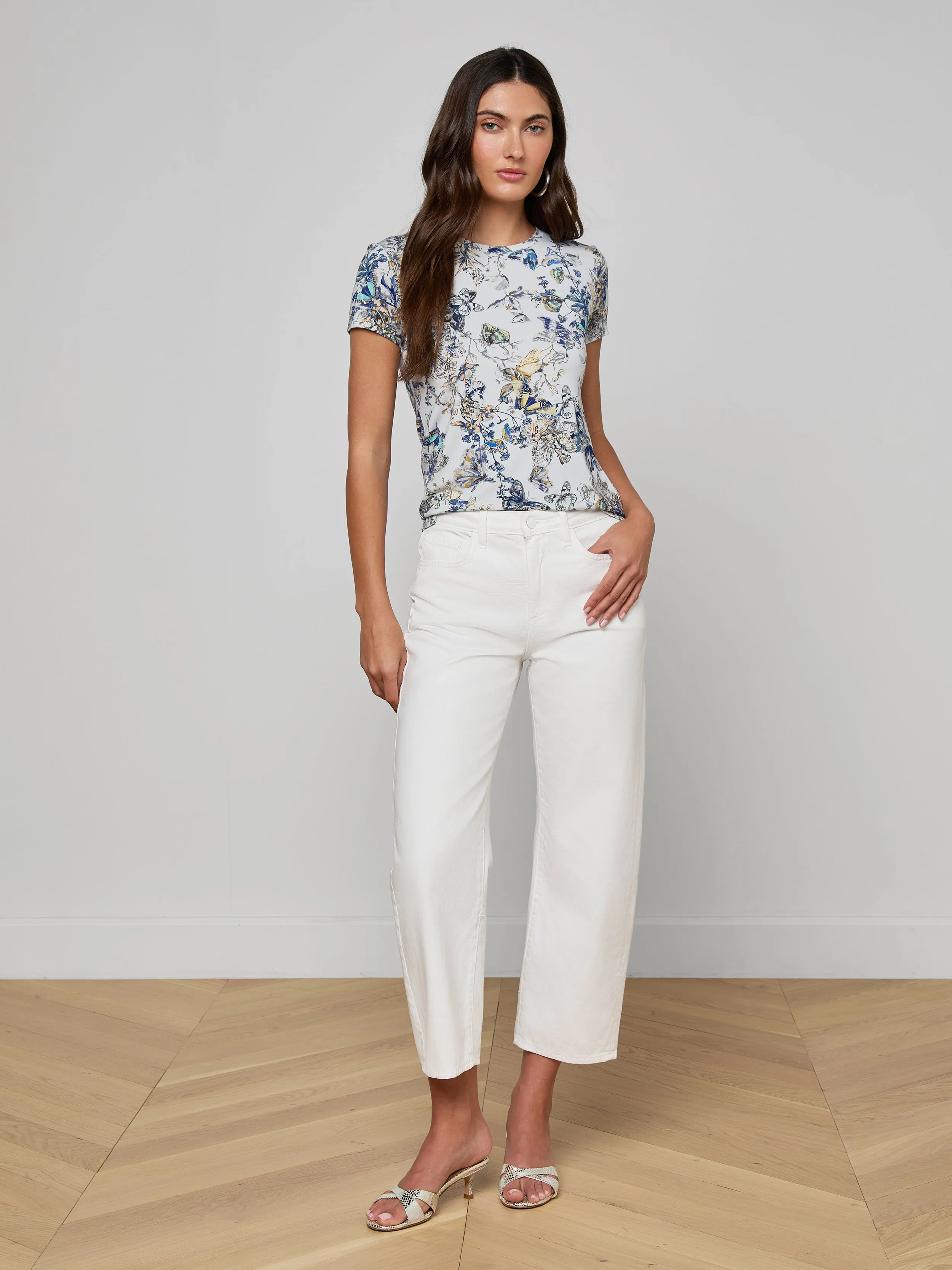 Ressi Fitted Tee sold by L'AGENCE product image thumbnail 4