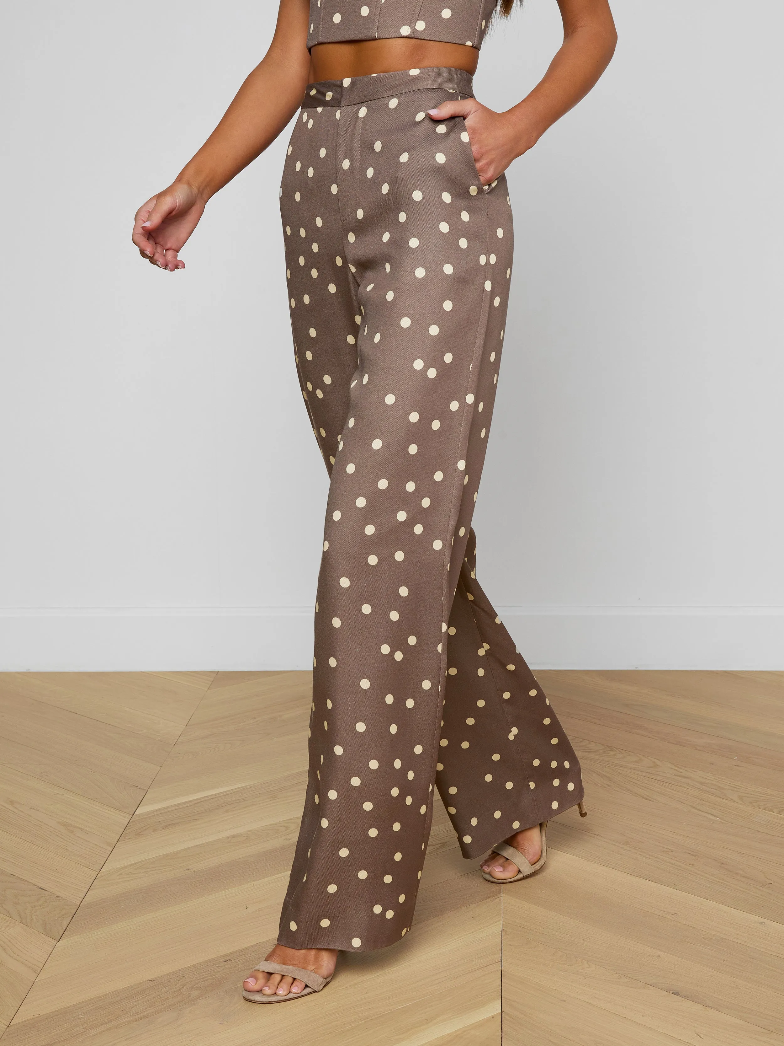 Livvy Straight-Leg Trouser sold by L'AGENCE product image thumbnail 4