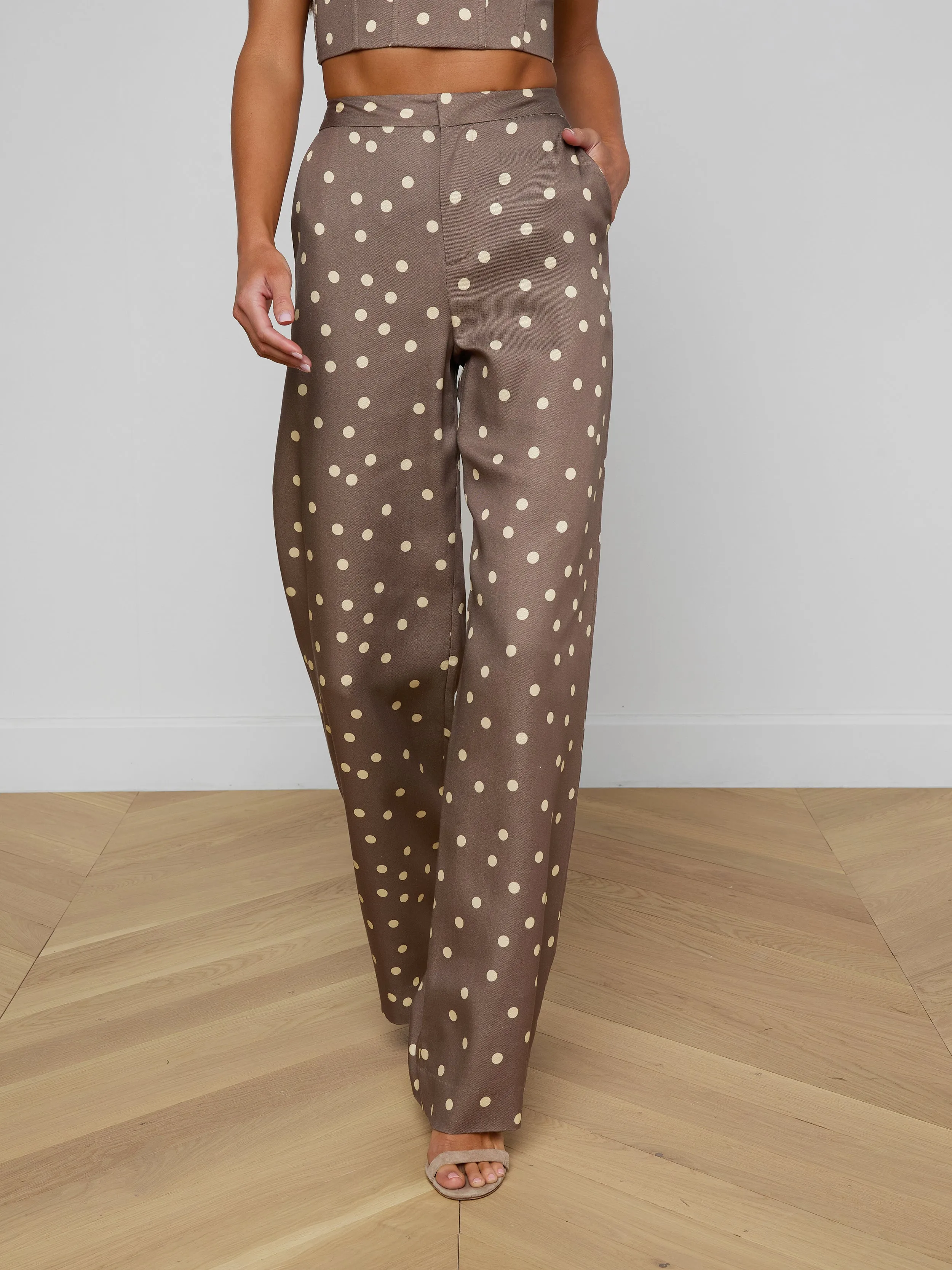 Livvy Straight-Leg Trouser sold by L'AGENCE product image thumbnail 3