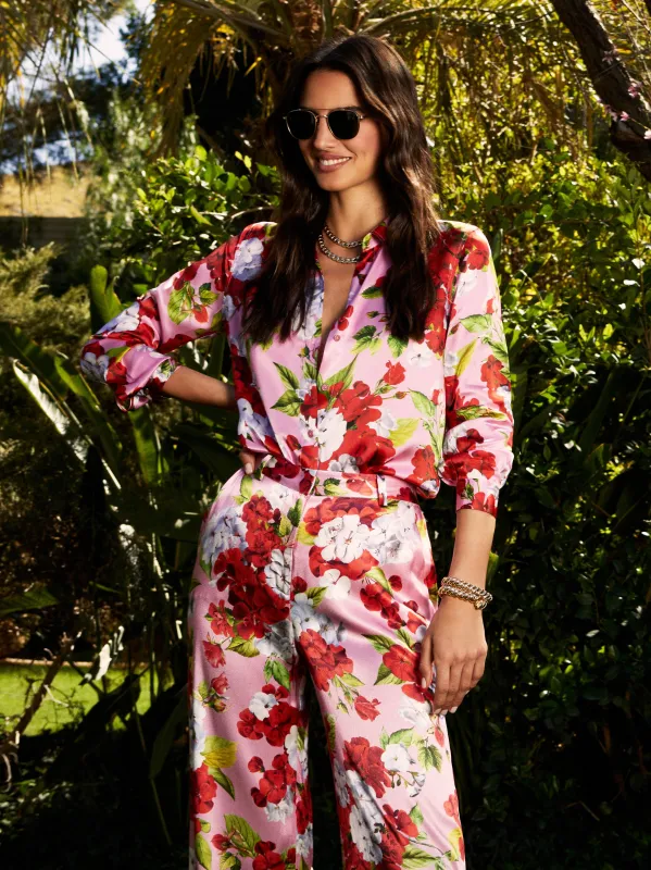Image - tyler blouse and pilar pant in cotton candy multi made by L'AGENCE