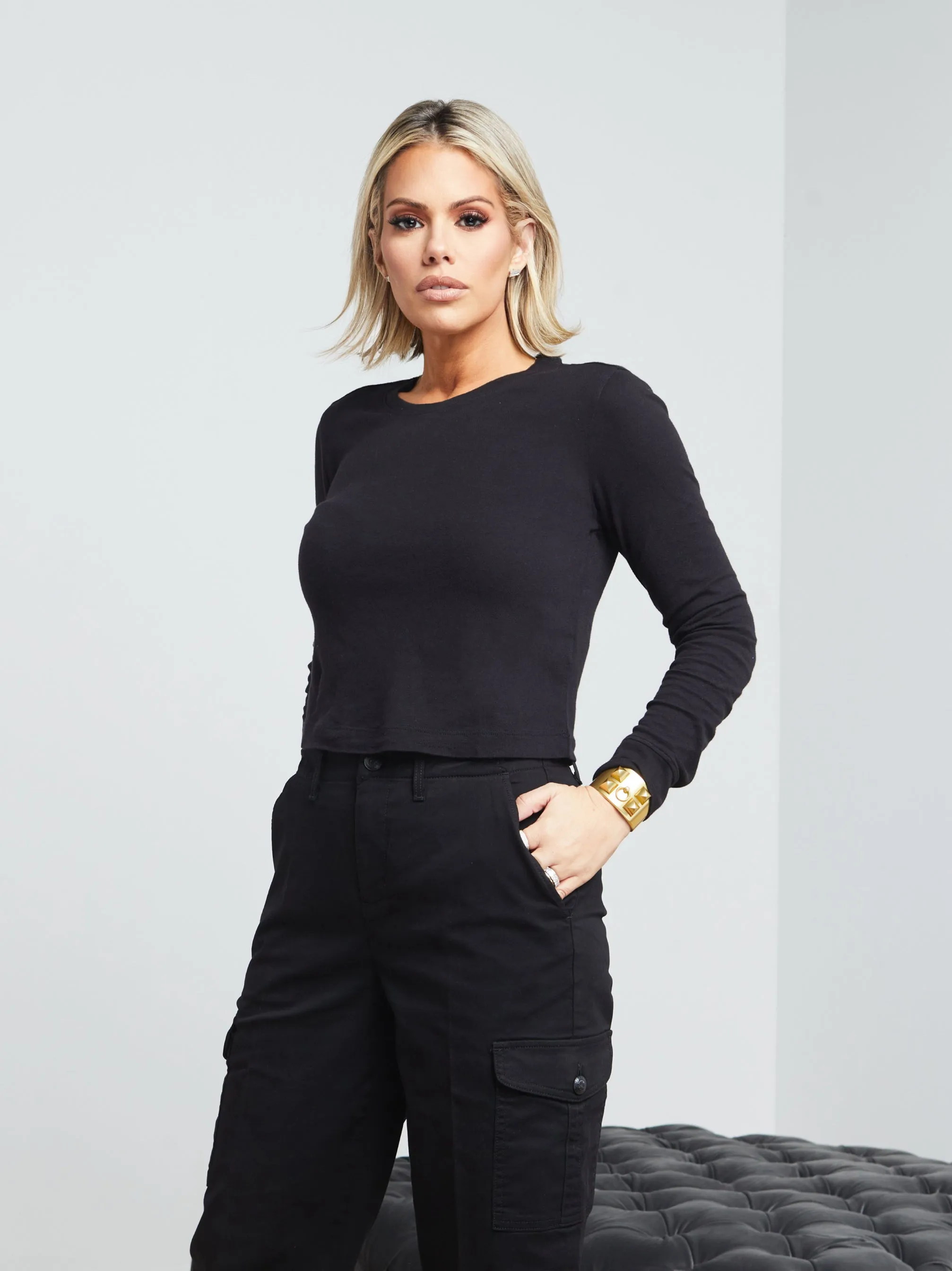 Image - Tara black channing trouser sold by L'AGENCE product image thumbnail 2