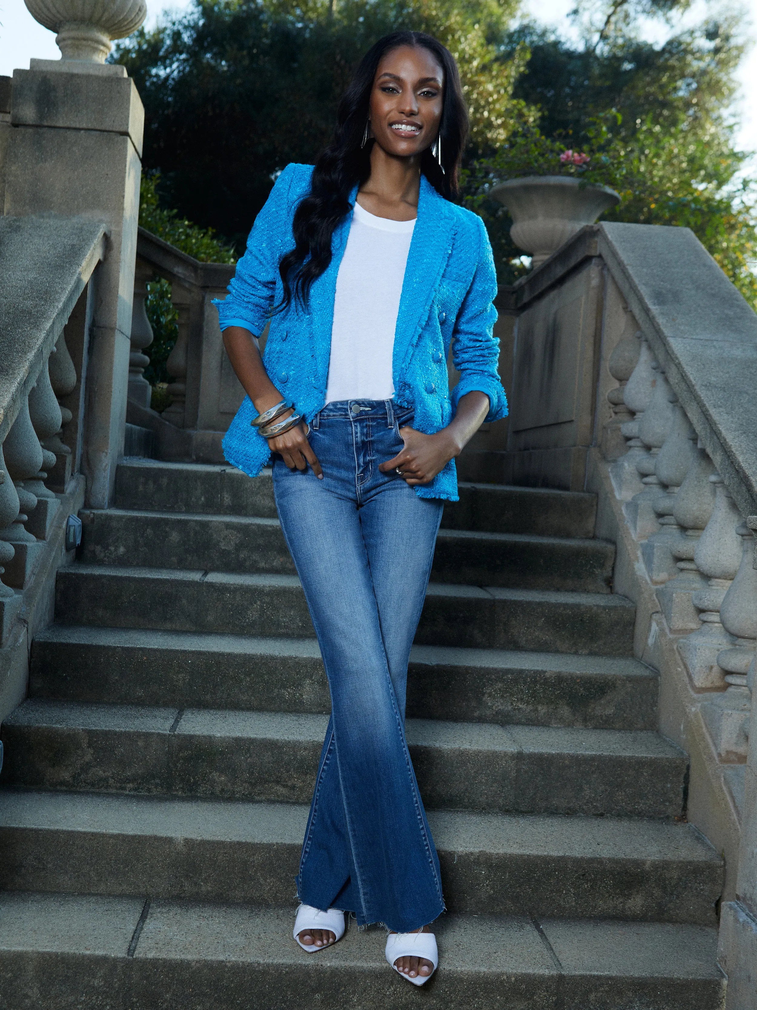 Image - Kenzie Fringe Blazer sold by L'AGENCE