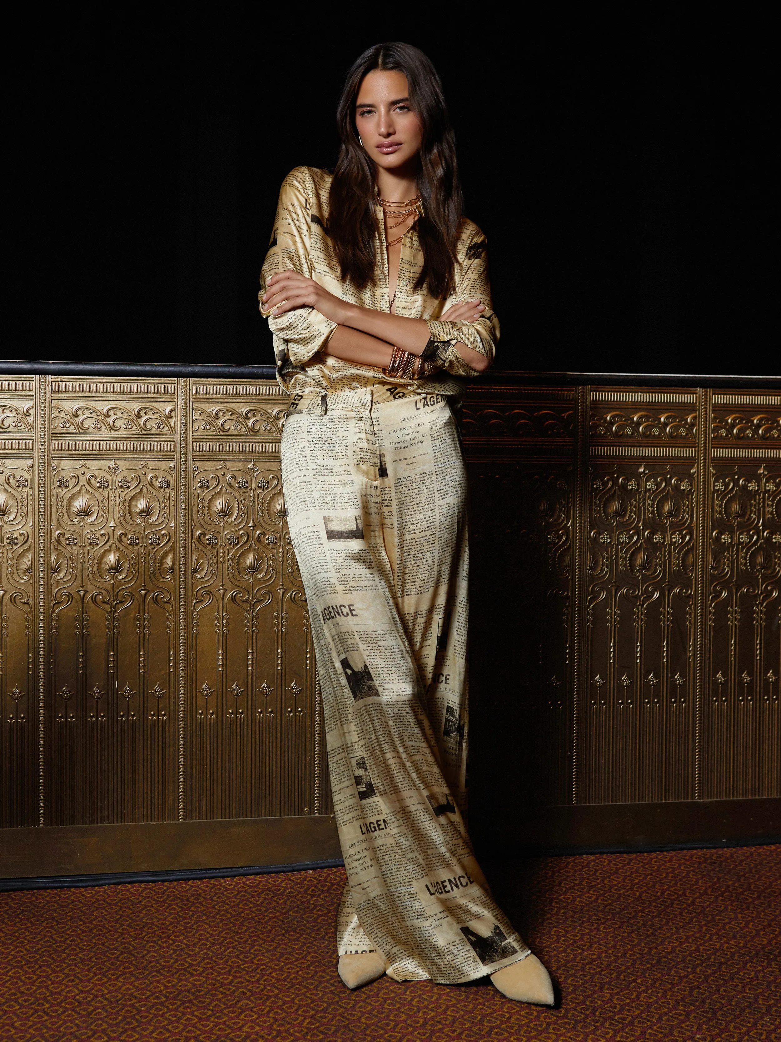 Image - Tyler blouse and Gavin pant sold by L'AGENCE product image thumbnail 2