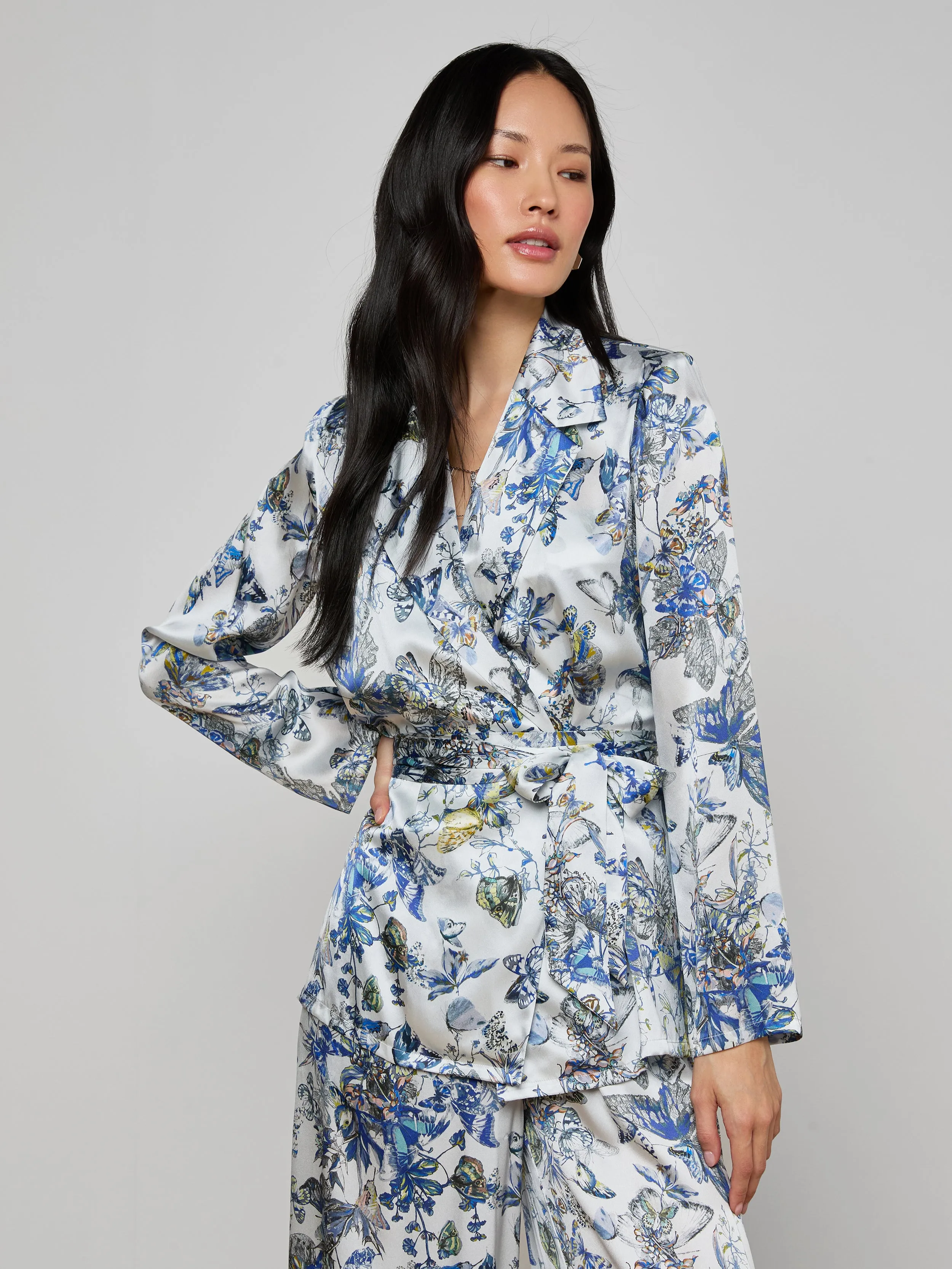 Ciara Silk Robe Top sold by L'AGENCE