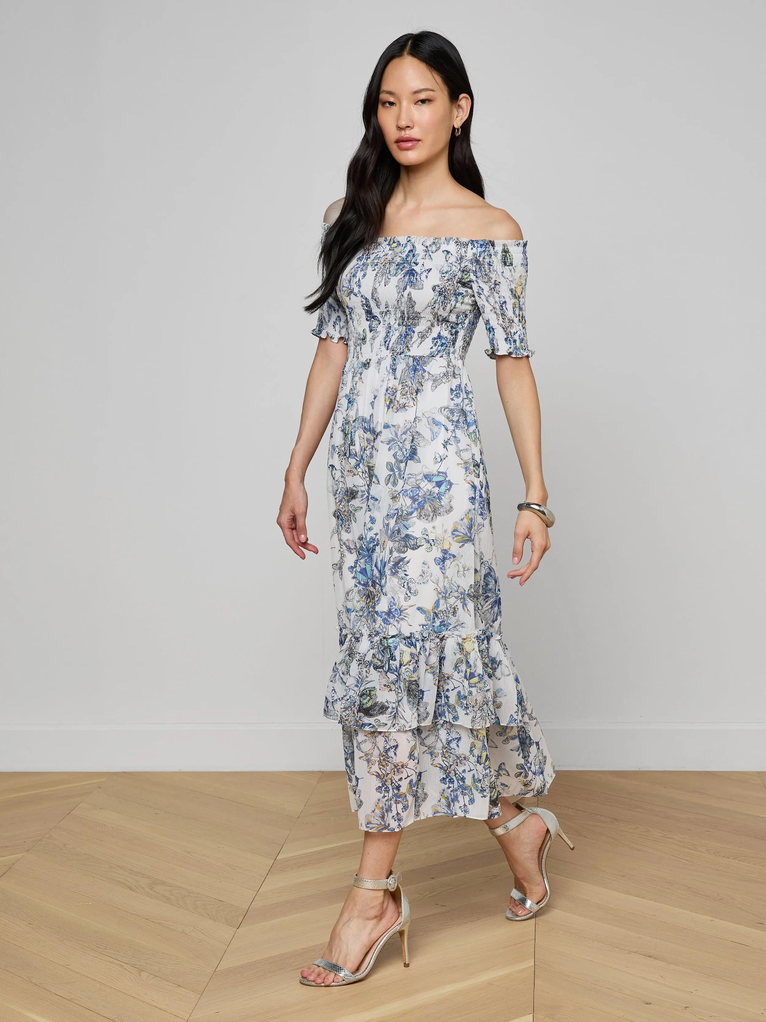 Oriel Off-Shoulder Dress sold by L'AGENCE product image thumbnail 2