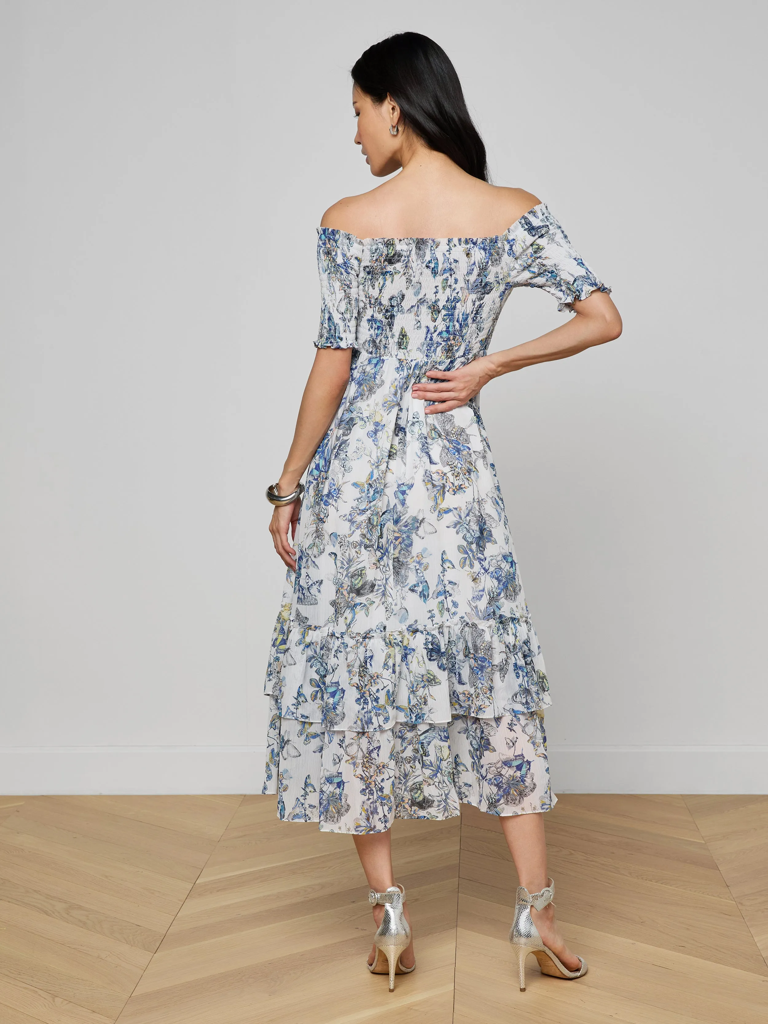 Oriel Off-Shoulder Dress sold by L'AGENCE product image thumbnail 3