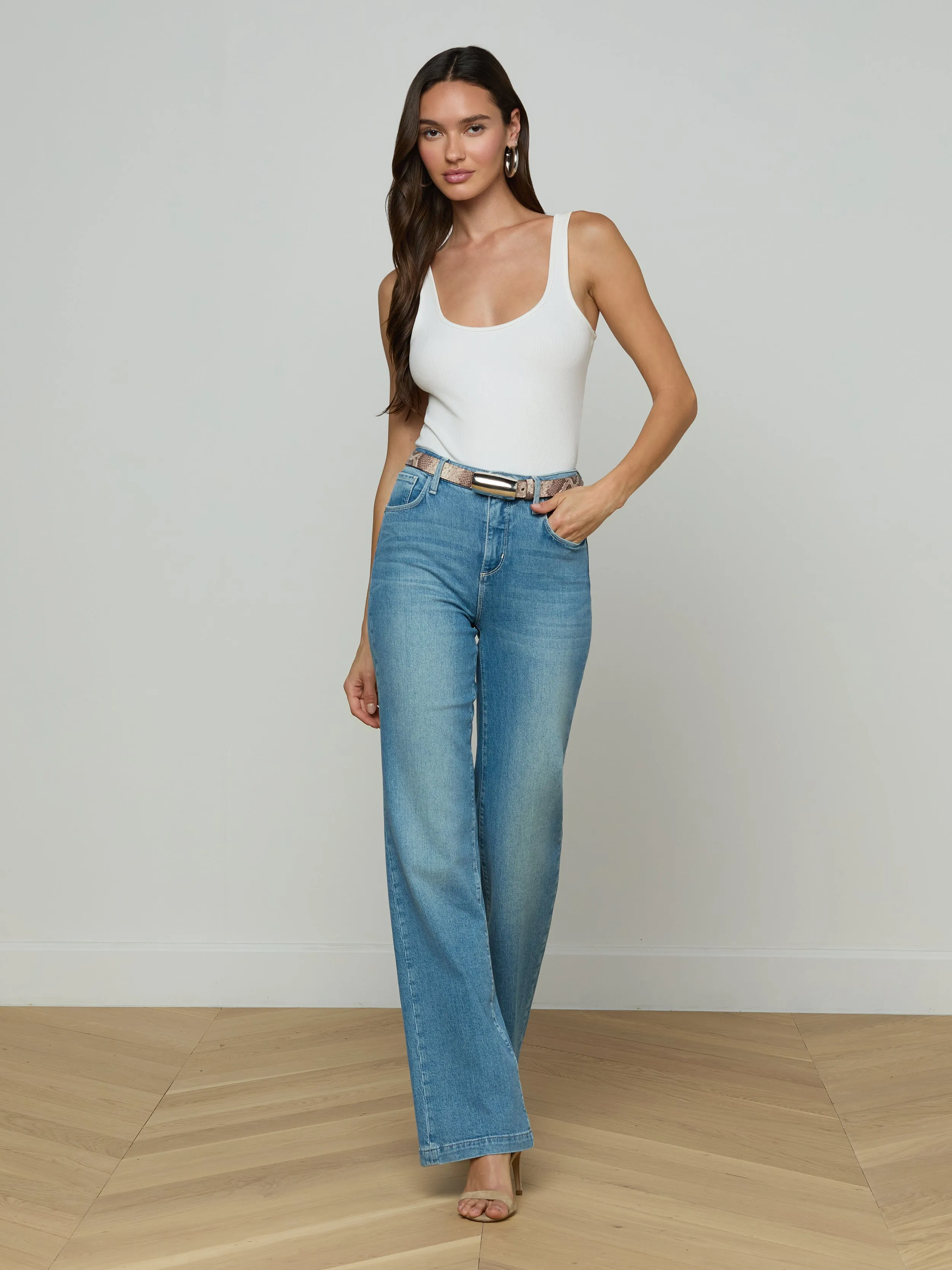 Marlowe Leather Belt sold by L'AGENCE product image thumbnail 3