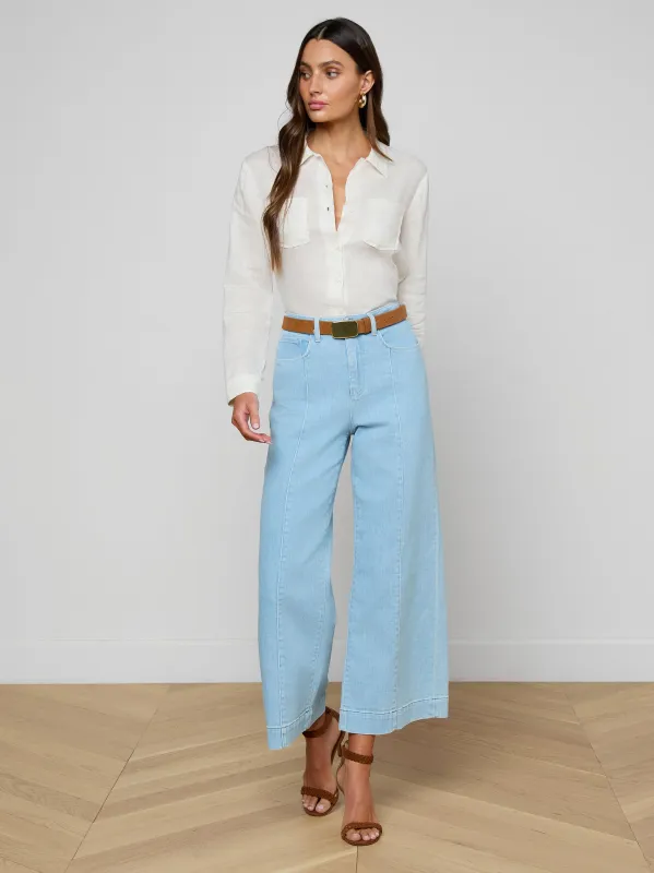 Houston Cropped Wide-Leg Jean sold by L'AGENCE