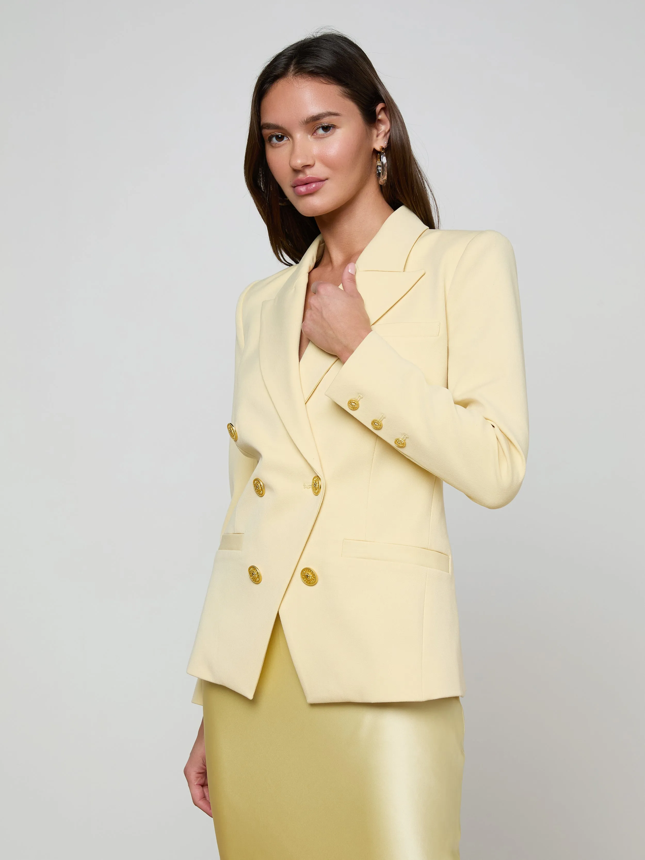 Kyomi Double-Breasted Blazer sold by L'AGENCE product image thumbnail 4