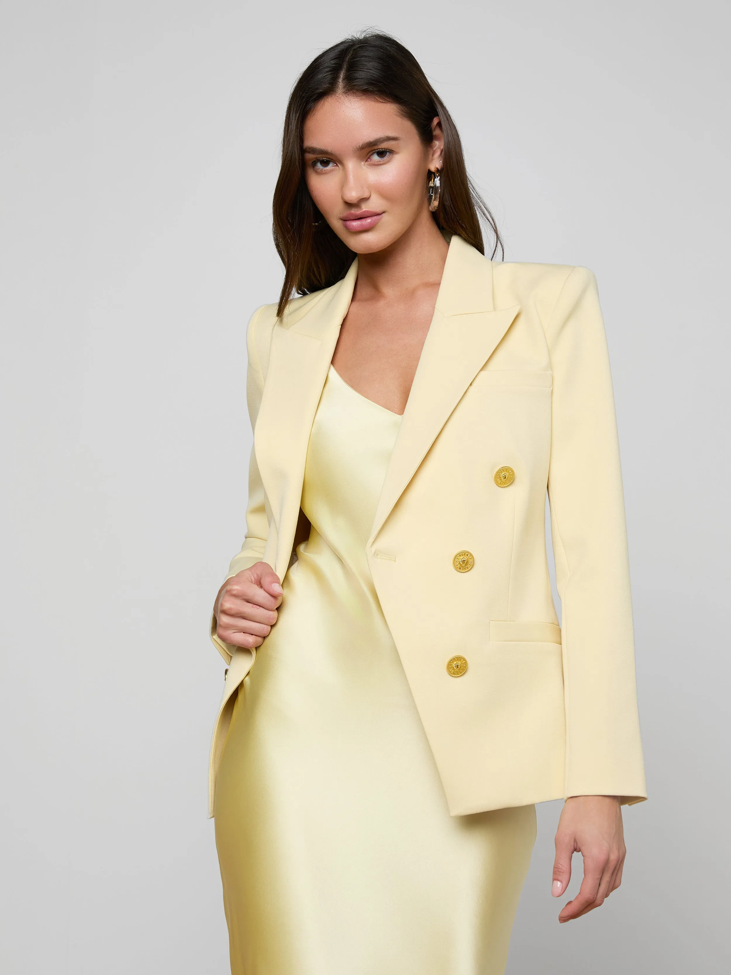 Kyomi Double-Breasted Blazer sold by L'AGENCE product image thumbnail 2