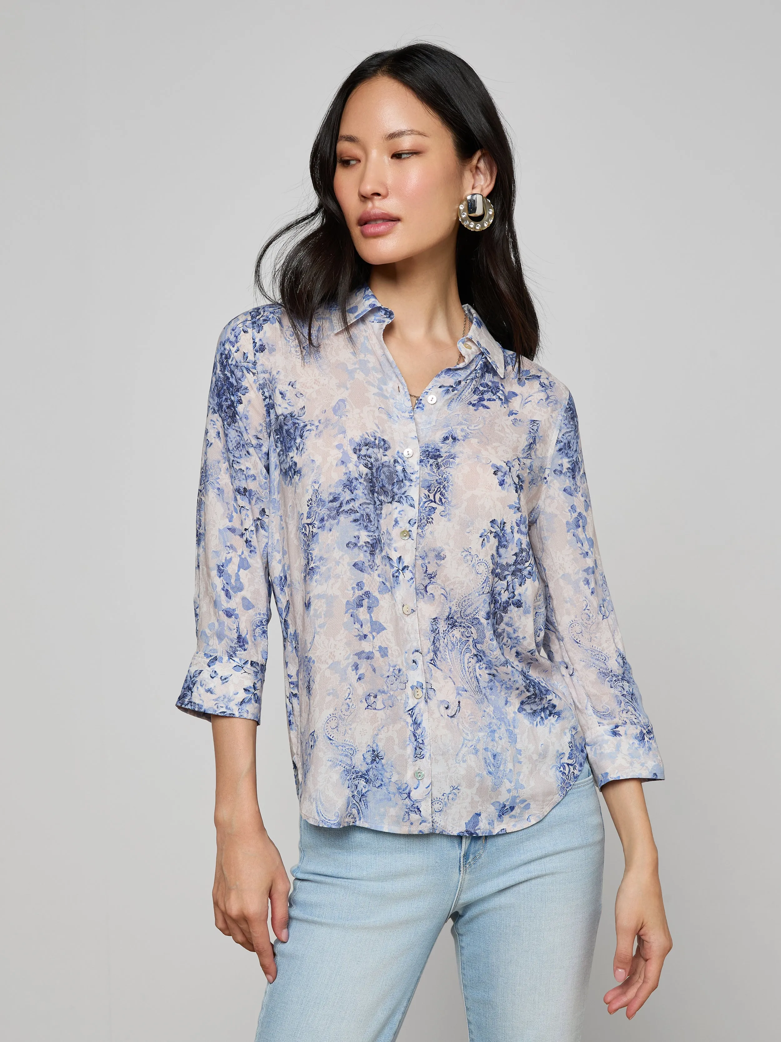 Camille Blouse sold by L'AGENCE product image thumbnail 3