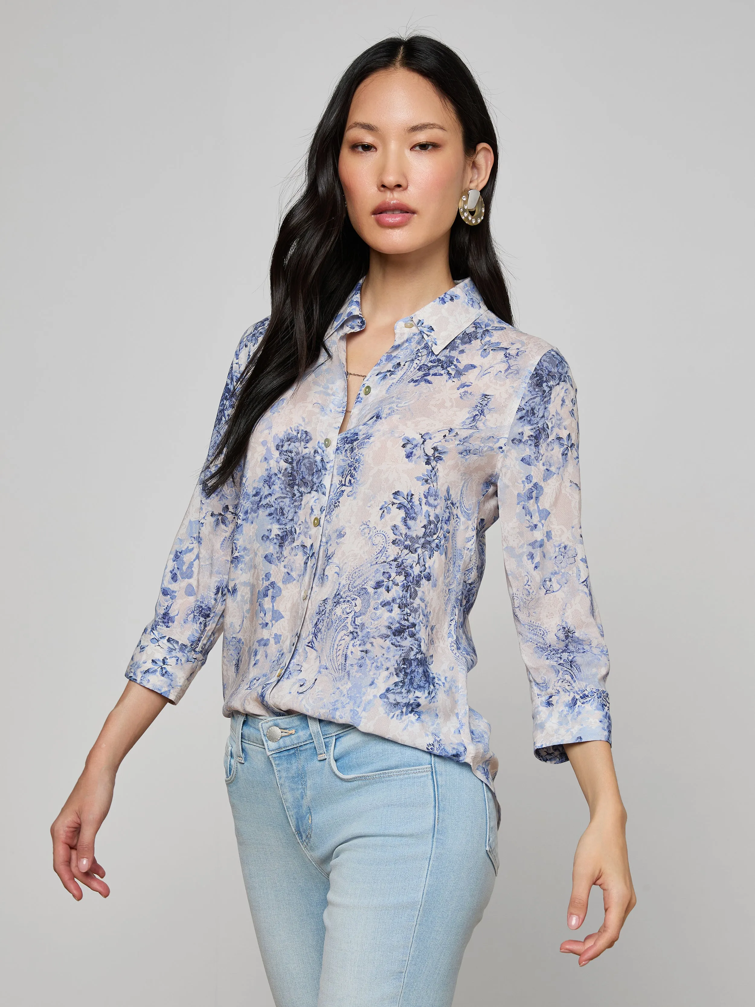 Camille Blouse sold by L'AGENCE product image thumbnail 4