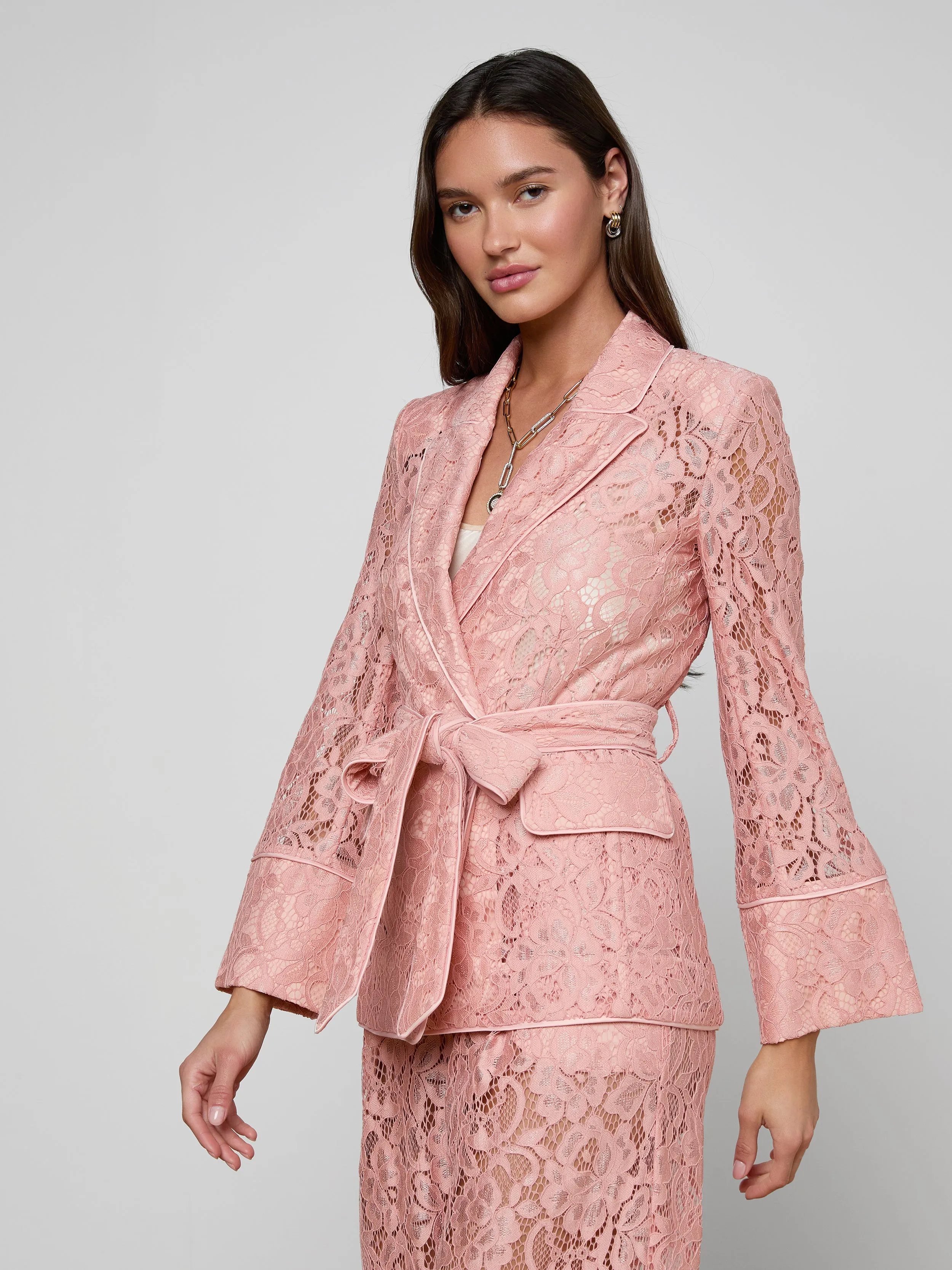 Jordana Lace Blazer sold by L'AGENCE product image thumbnail 2