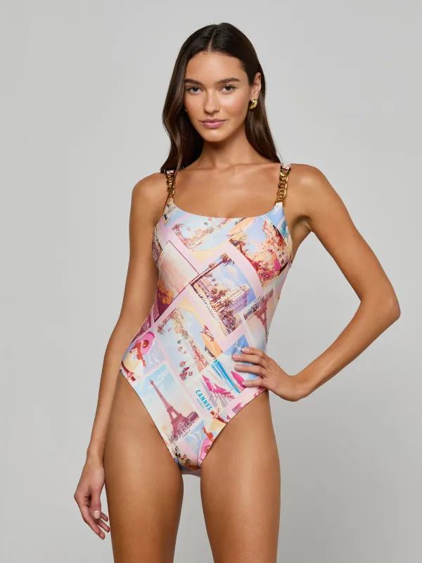 Remi One-Piece Swimsuit made by L'AGENCE