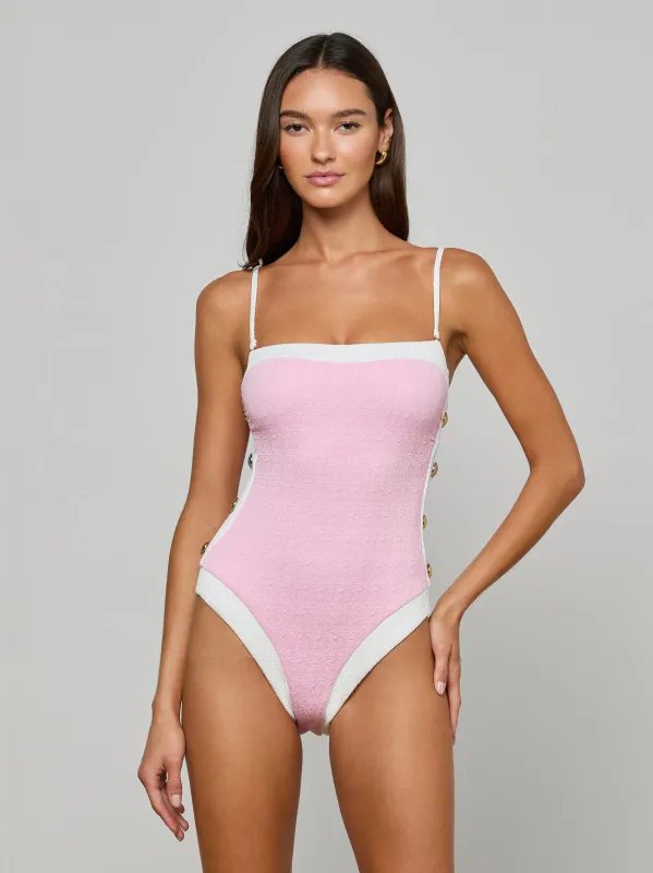 Tory Bandeau One-Piece Swimsuit sold by L'AGENCE