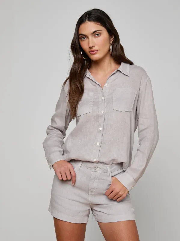 Isla Linen Shirt sold by L'AGENCE