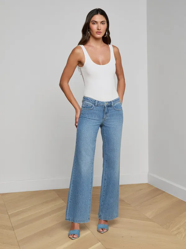 Joanne Low-Rise Wide-Leg Jean sold by L'AGENCE