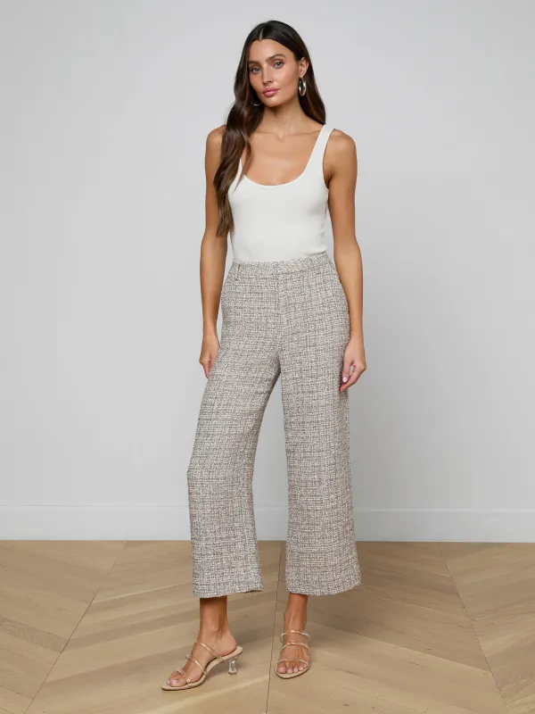 Lula Cropped Tweed Trouser sold by L'AGENCE
