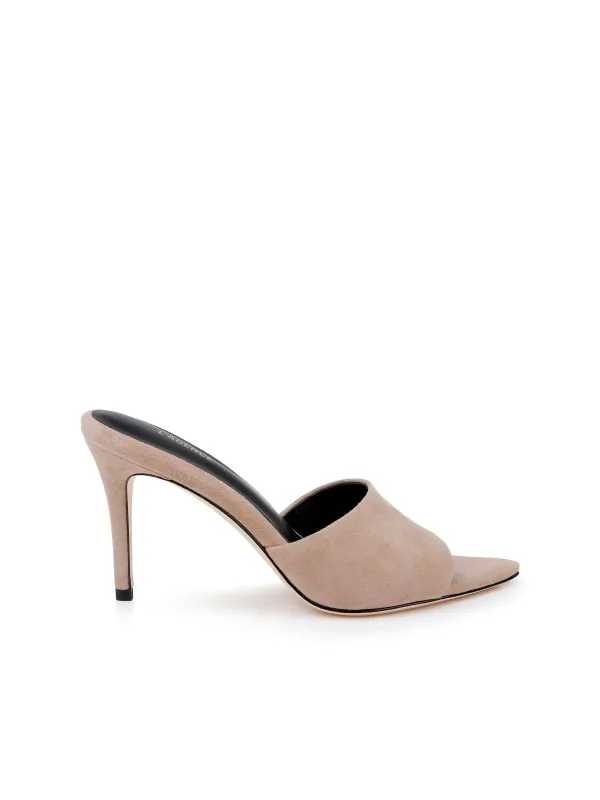 Lolita Suede Open-Toe Mule made by L'AGENCE