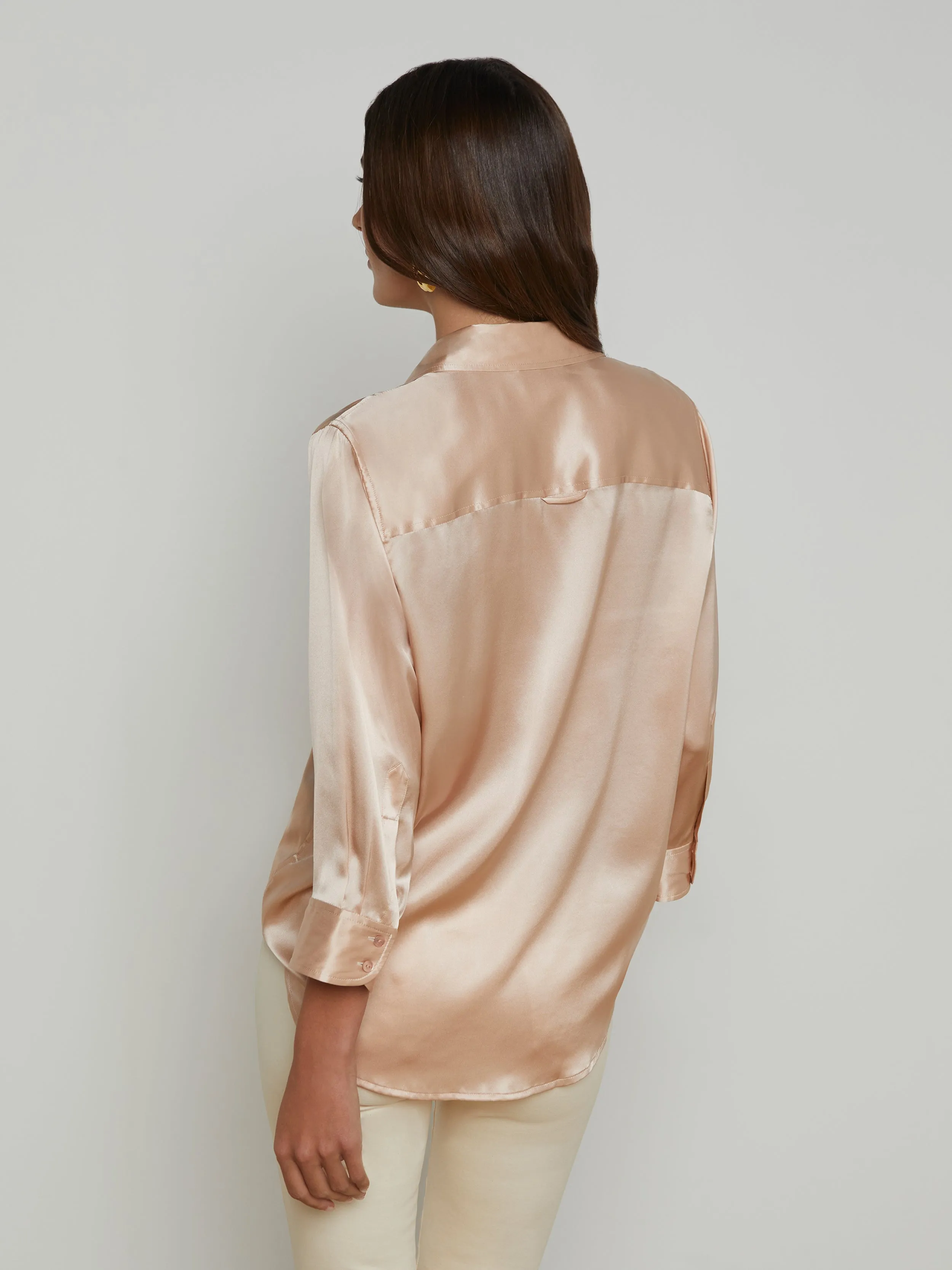 Dani Silk Blouse sold by L'AGENCE product image thumbnail 4