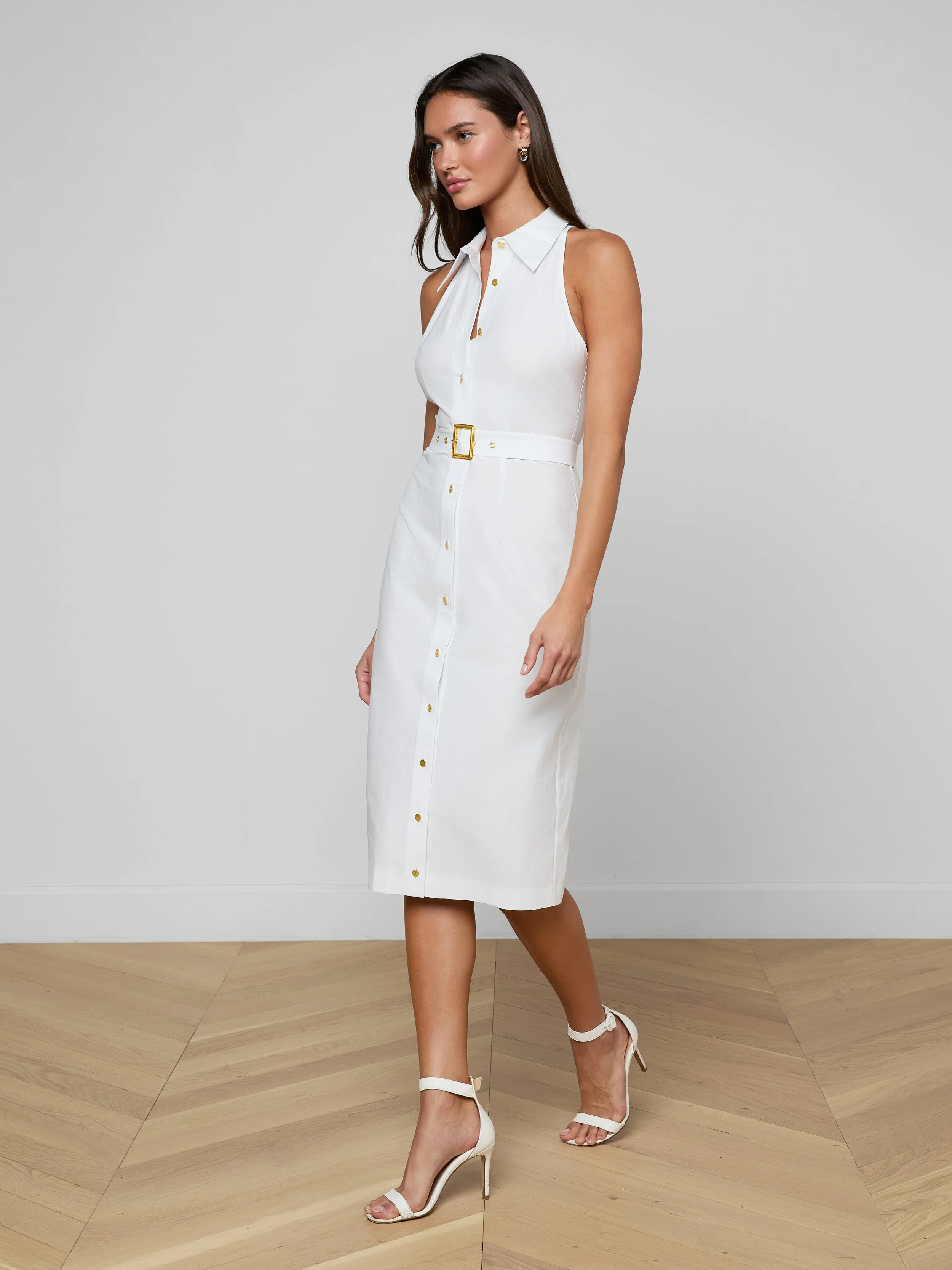 Lisette Midi Dress sold by L'AGENCE product image thumbnail 2