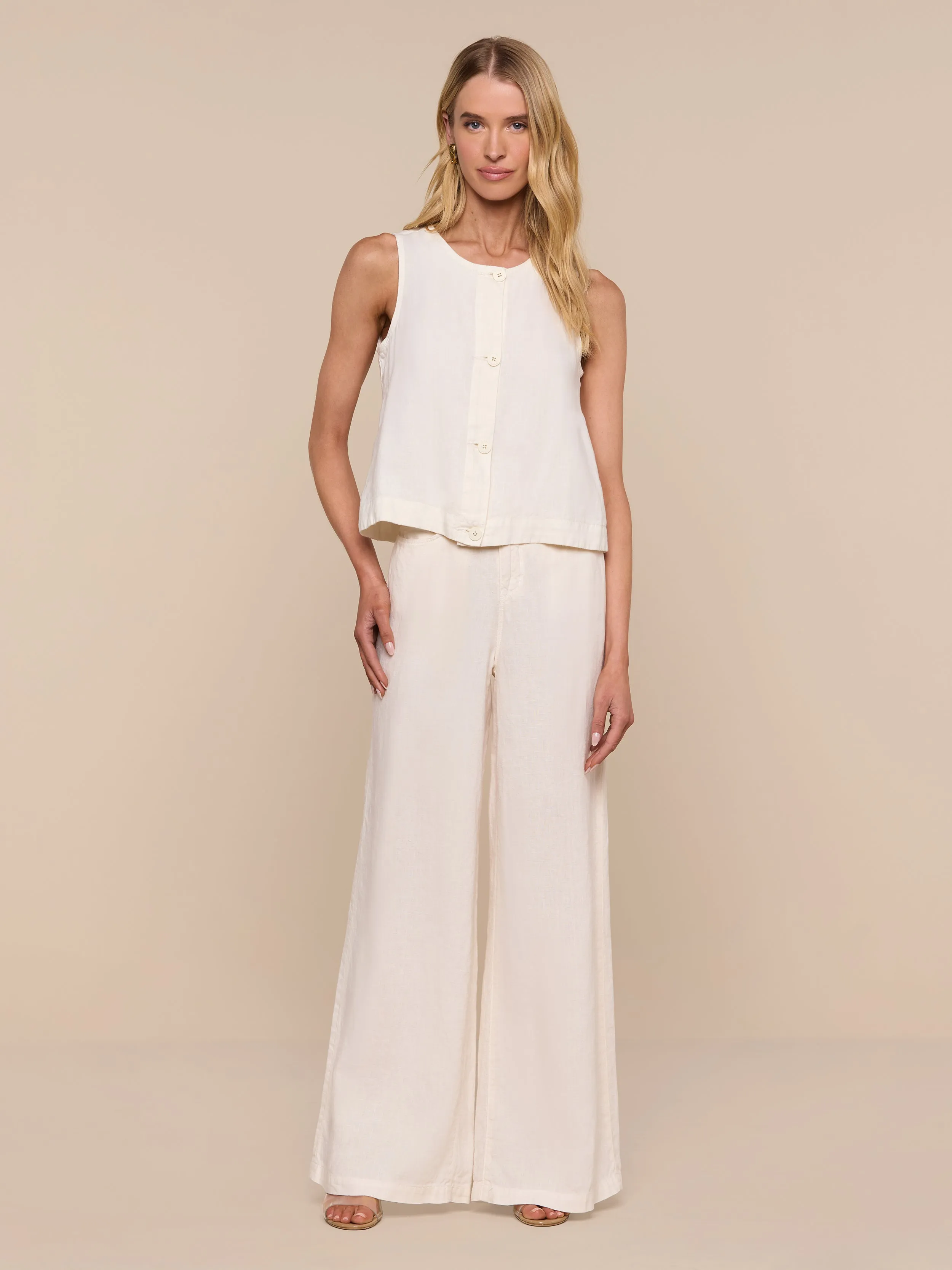 Foster Linen Top sold by L'AGENCE product image thumbnail 4