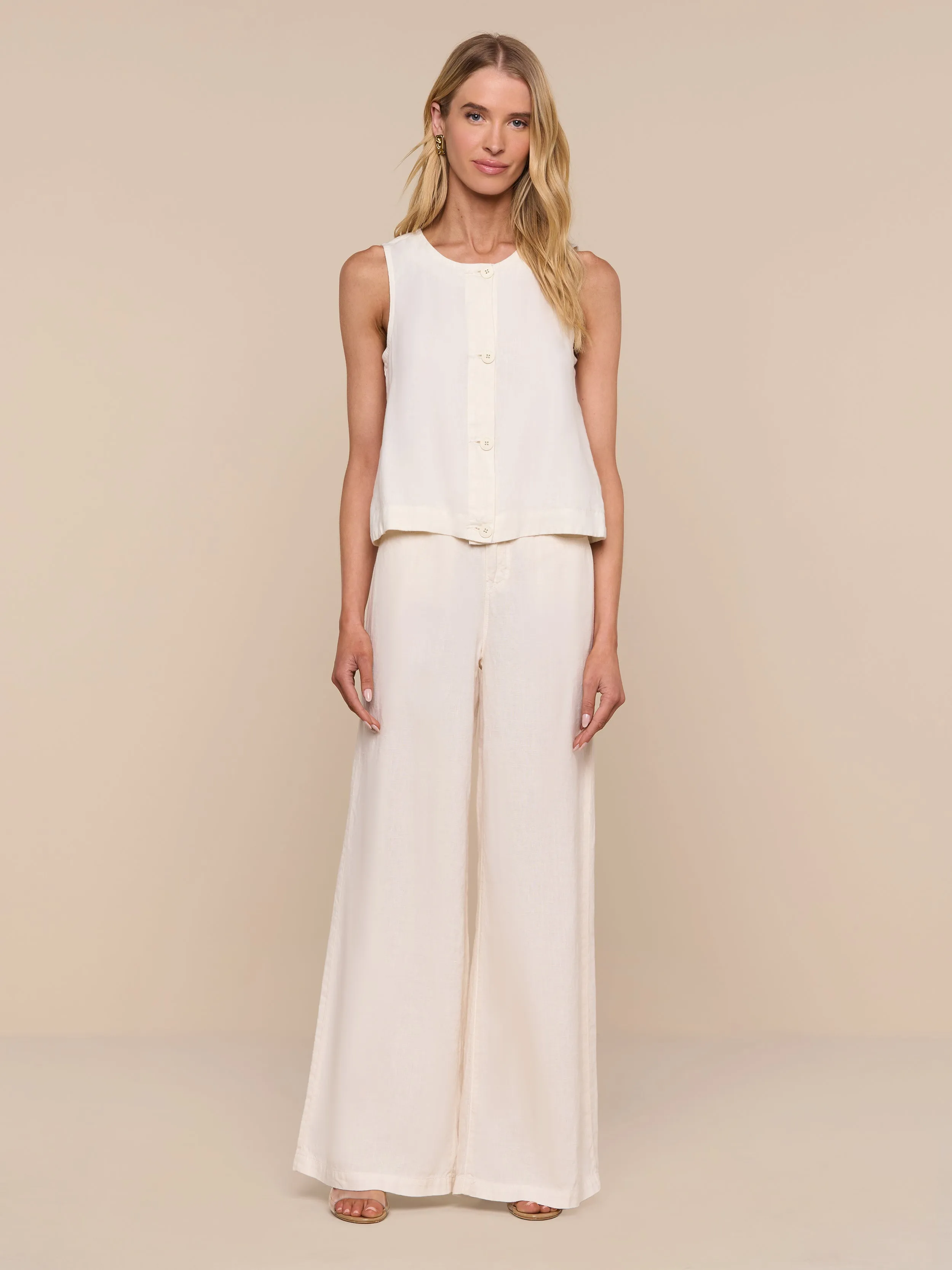Foster Linen Top sold by L'AGENCE product image thumbnail 3