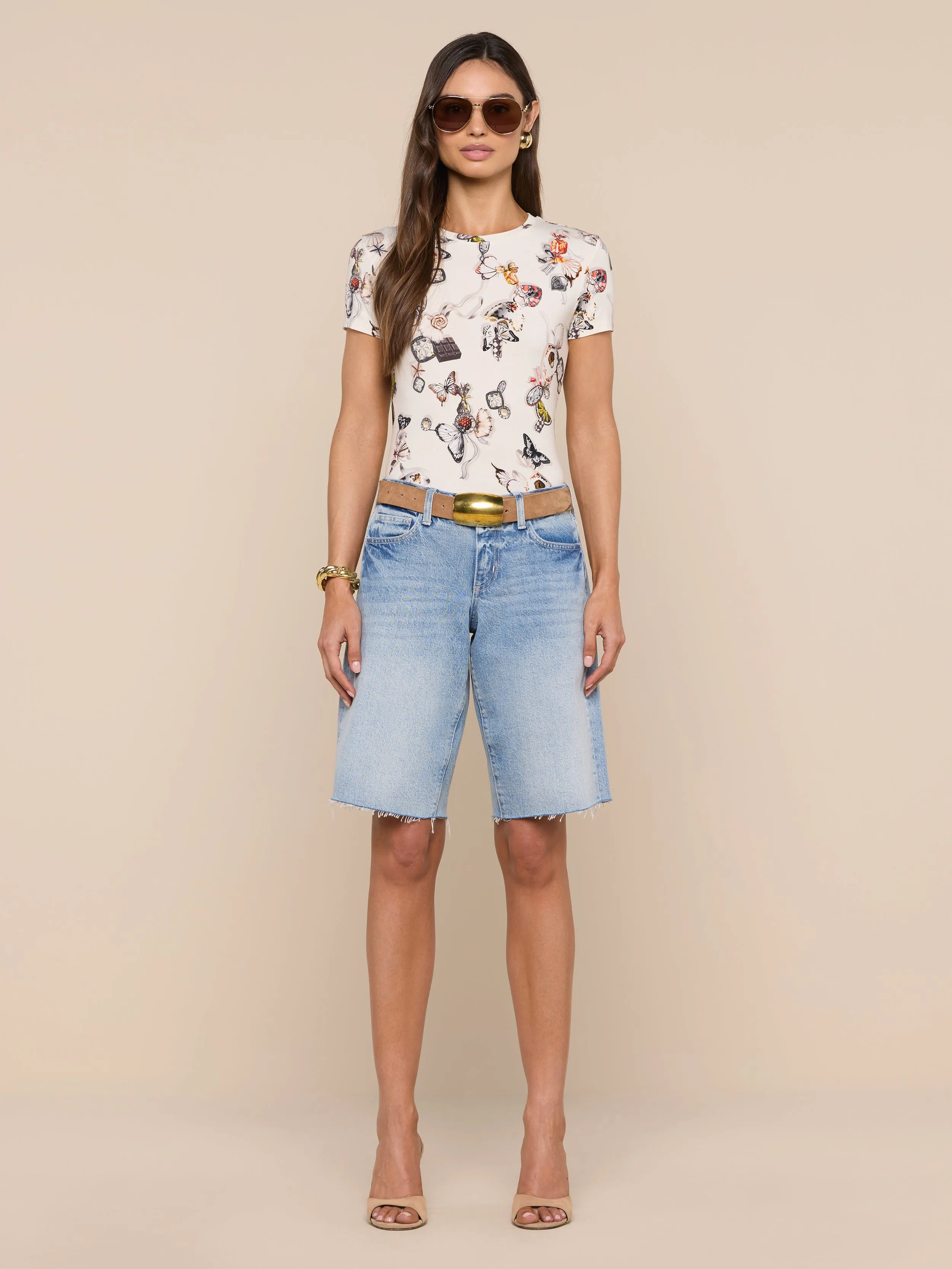 Ressi Fitted Tee sold by L'AGENCE product image thumbnail 4