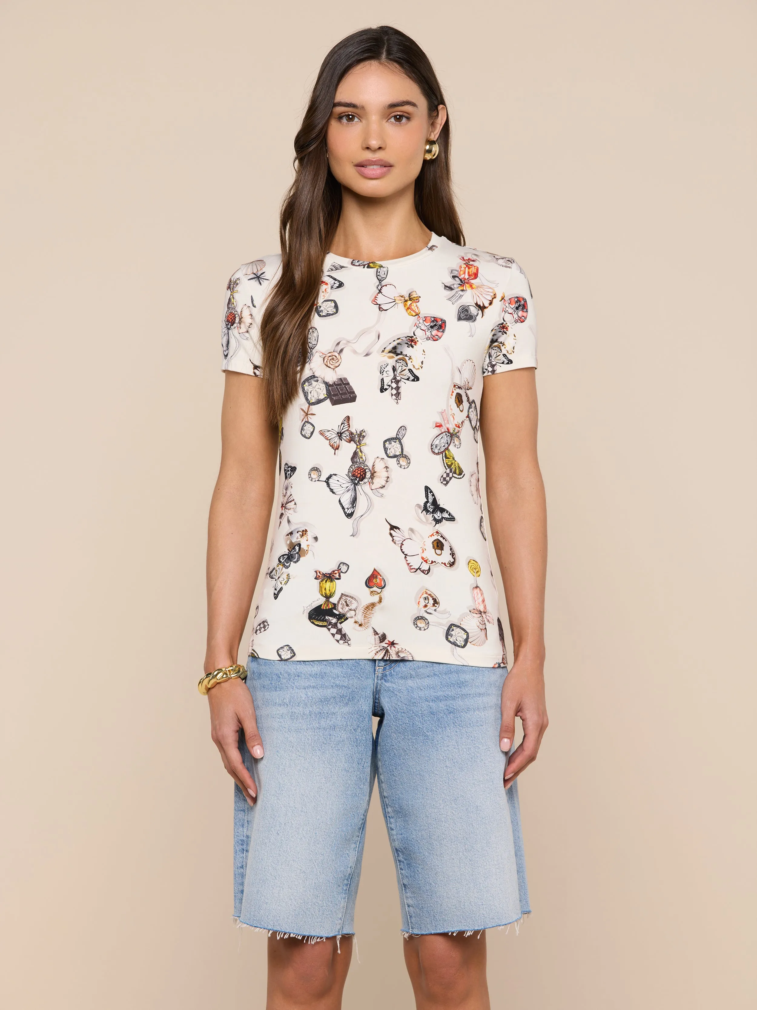 Ressi Fitted Tee sold by L'AGENCE product image thumbnail 2