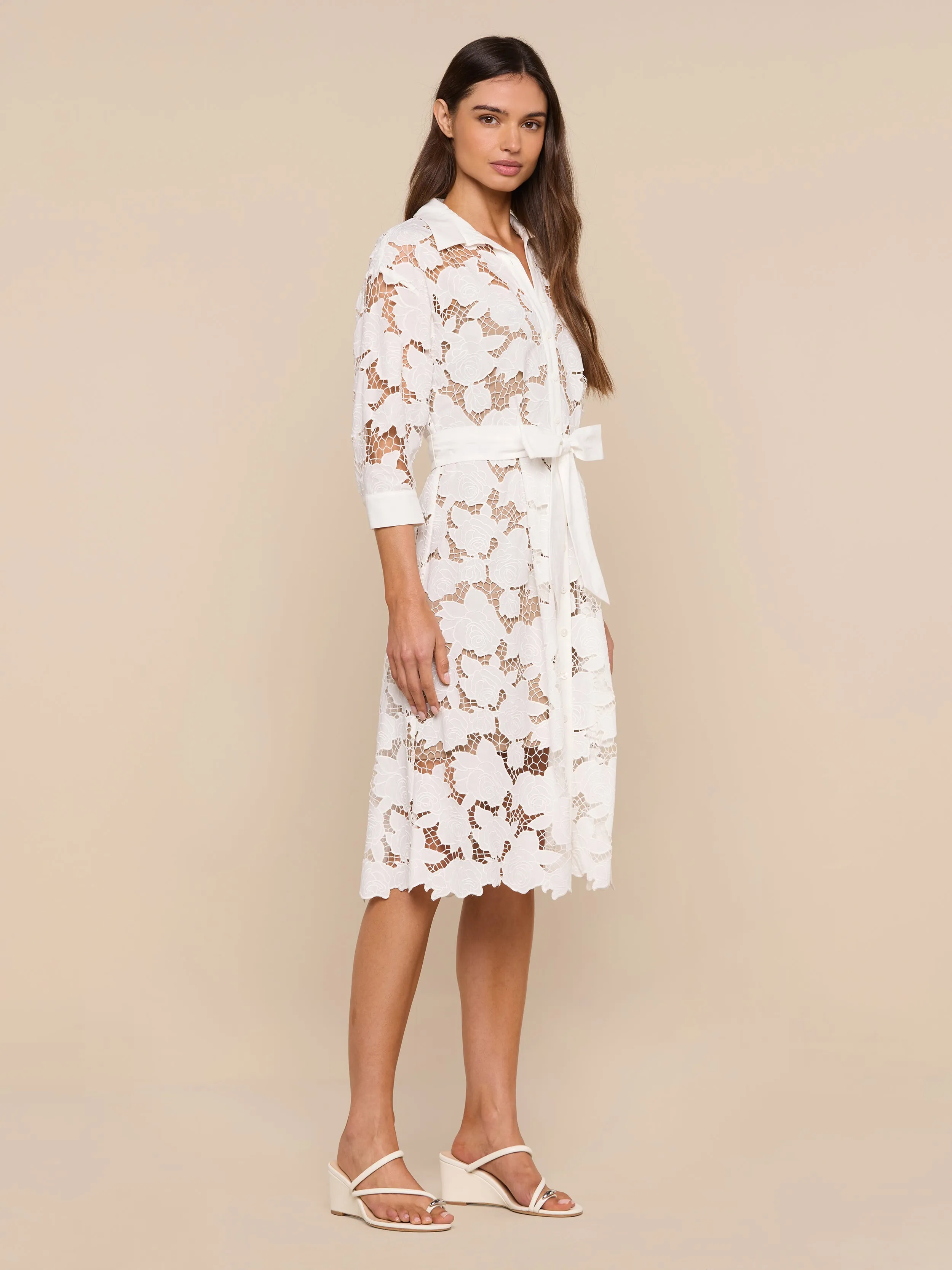 May Eyelet Shirt Dress sold by L'AGENCE product image thumbnail 2
