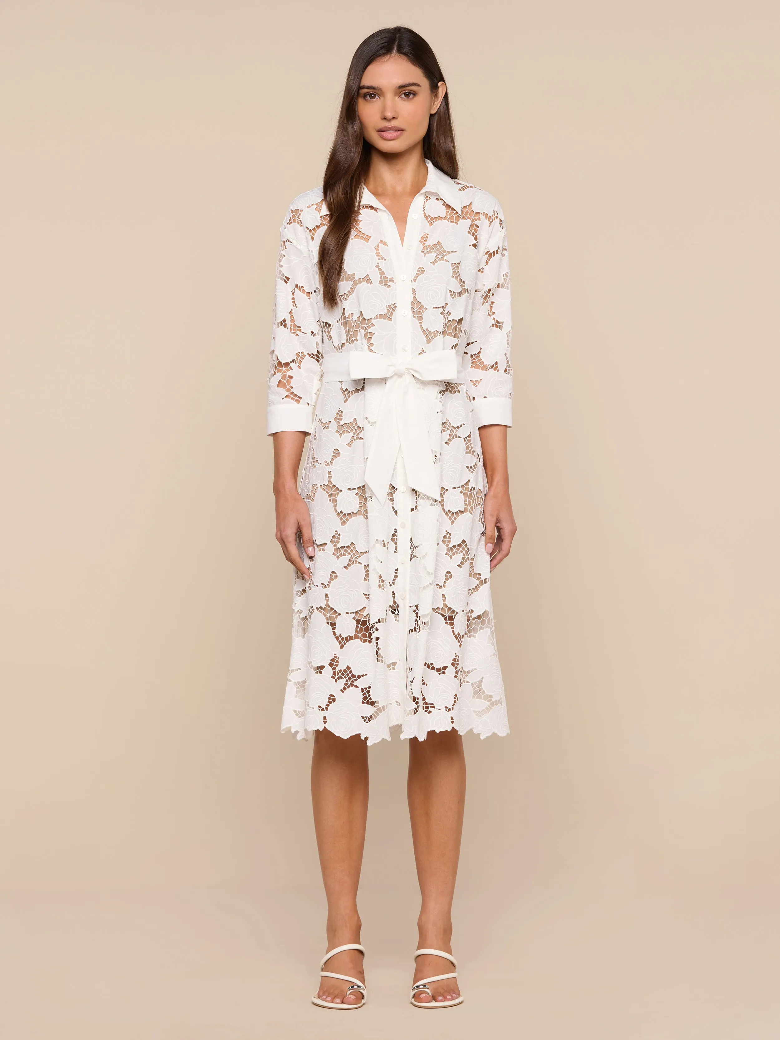 May Eyelet Shirt Dress sold by L'AGENCE
