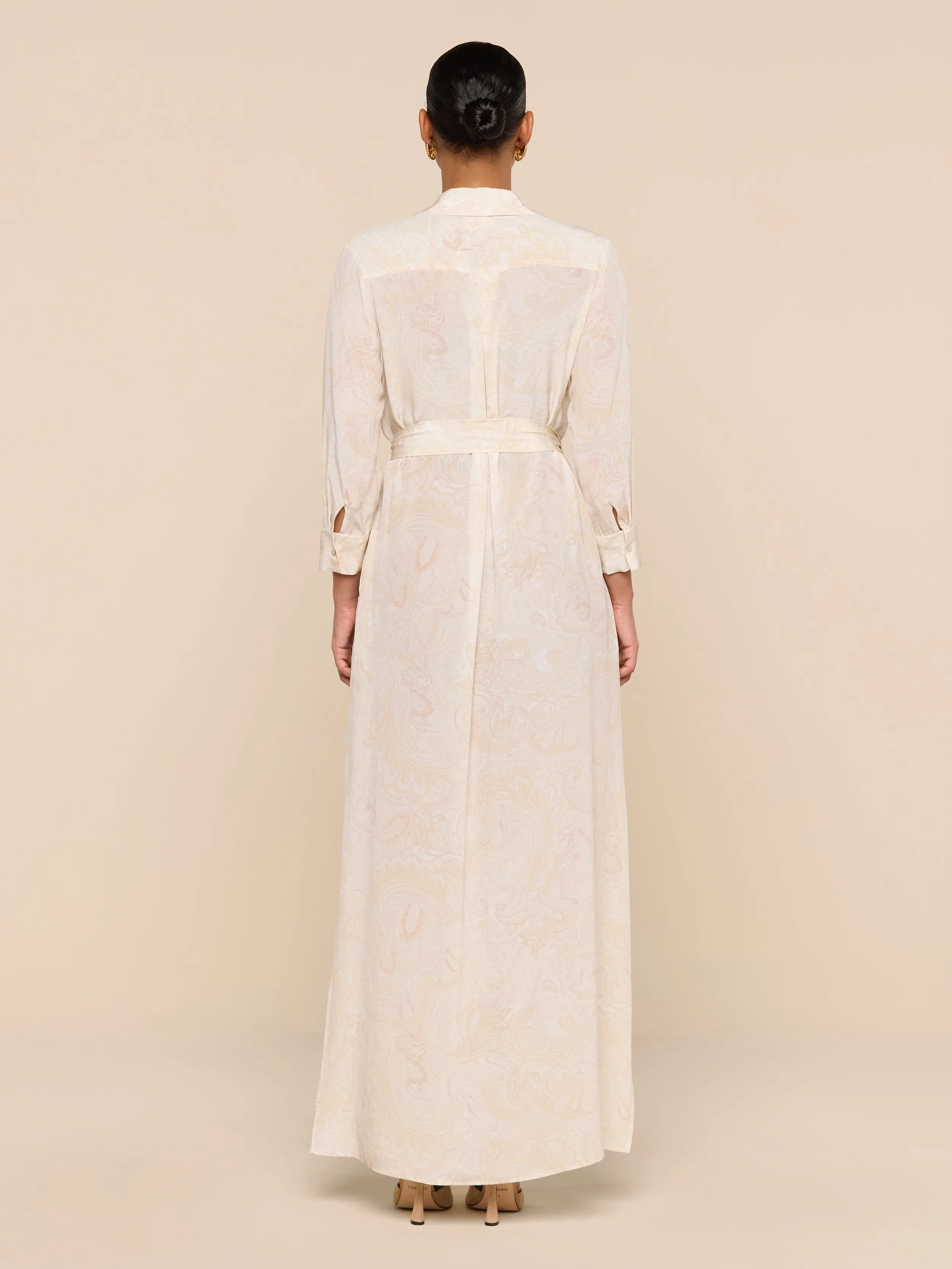 Cameron Silk Shirt Dress sold by L'AGENCE product image thumbnail 5