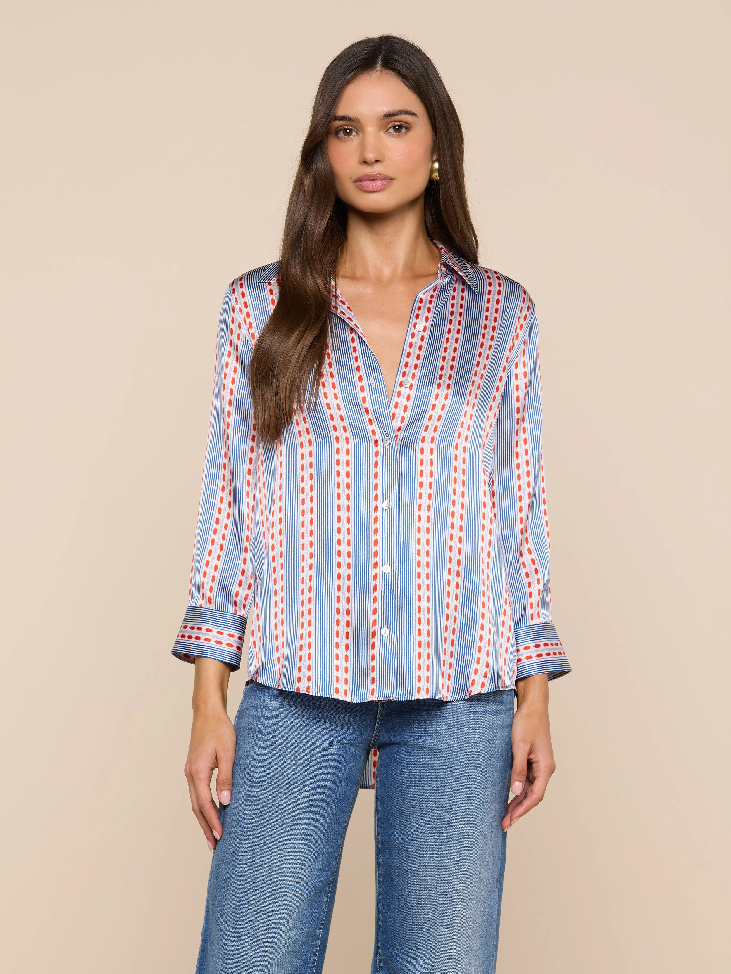 Dani Silk Blouse sold by L'AGENCE product image thumbnail 2