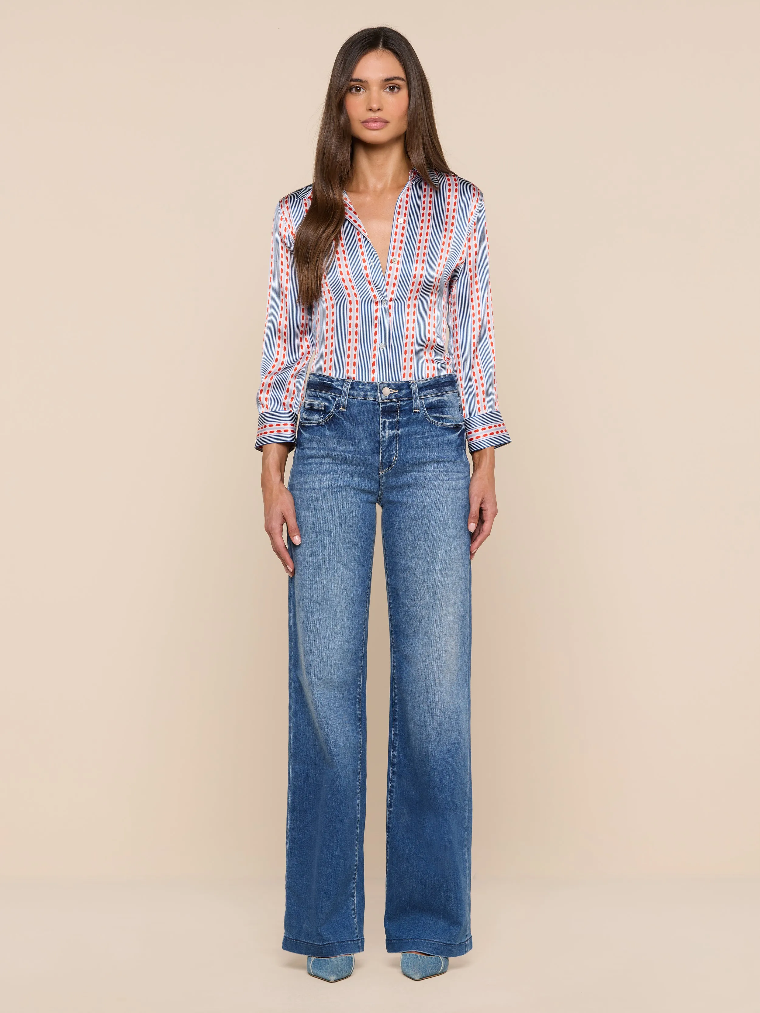 Dani Silk Blouse sold by L'AGENCE product image thumbnail 4