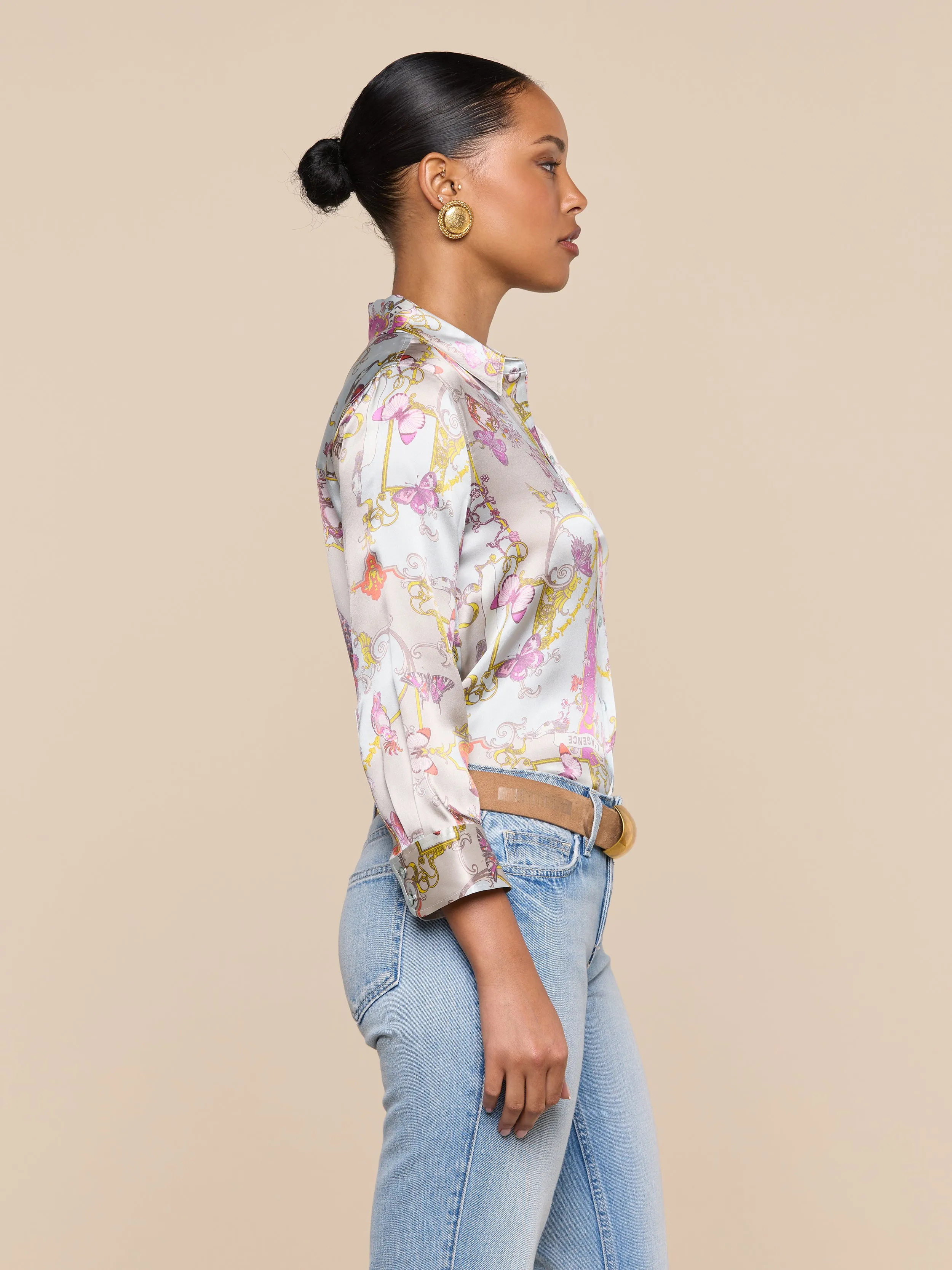 Dani Silk Blouse sold by L'AGENCE product image thumbnail 3