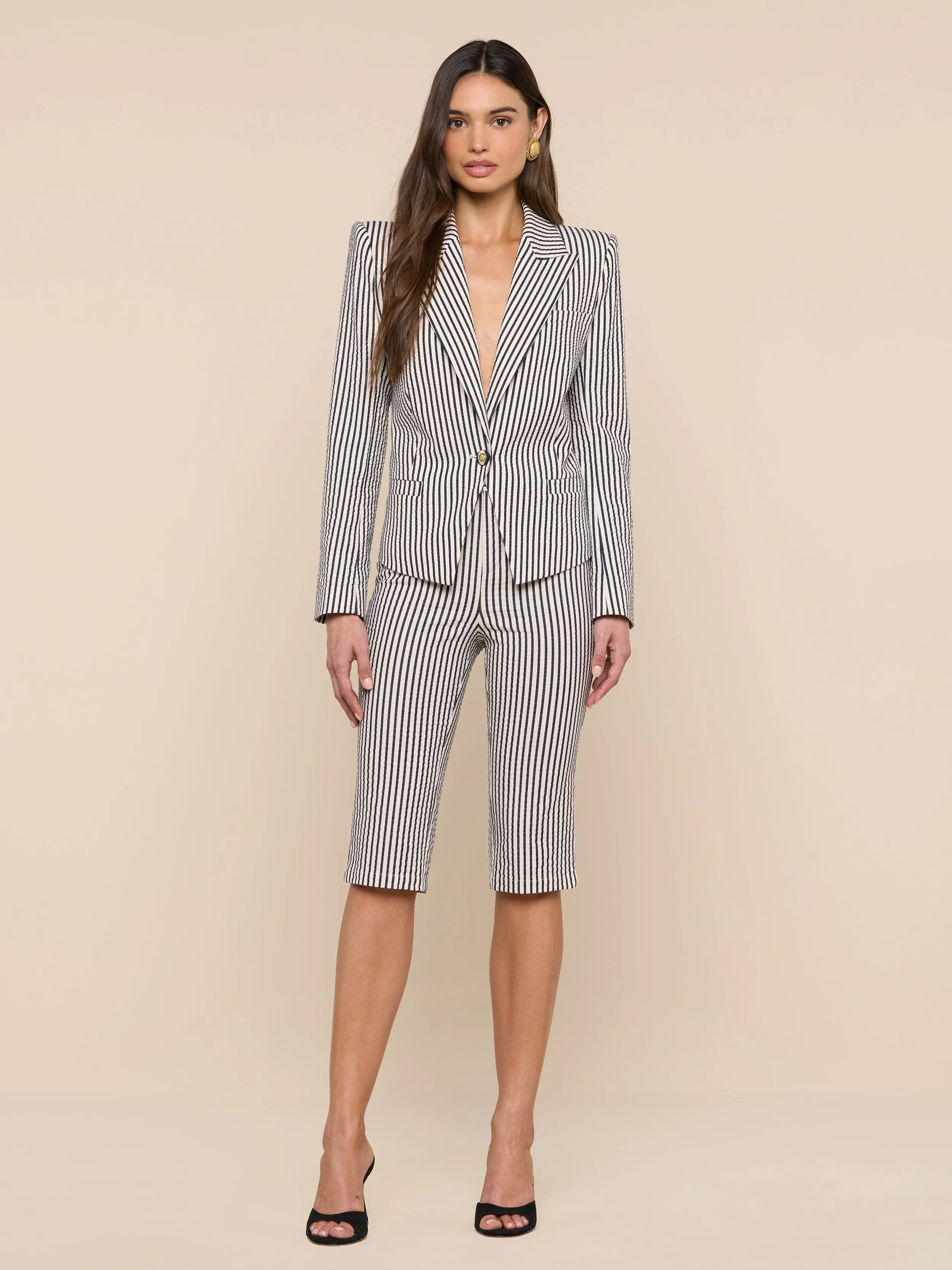 Misa Seersucker Blazer sold by L'AGENCE product image thumbnail 3