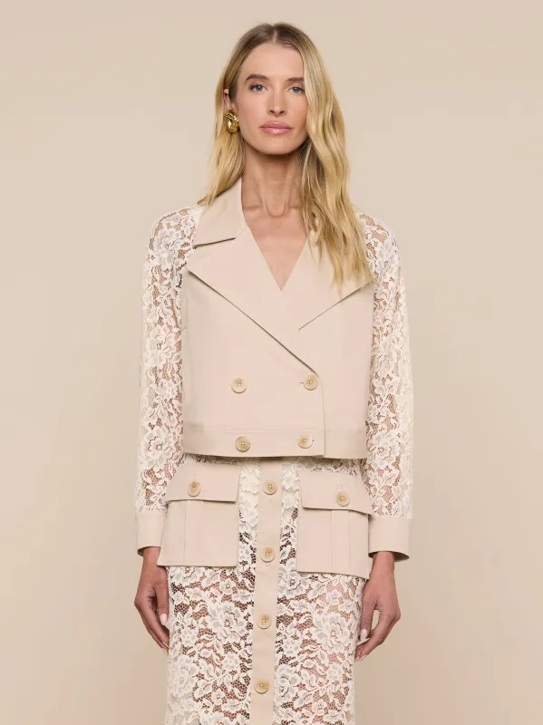 Novelle Lace Trench made by L'AGENCE