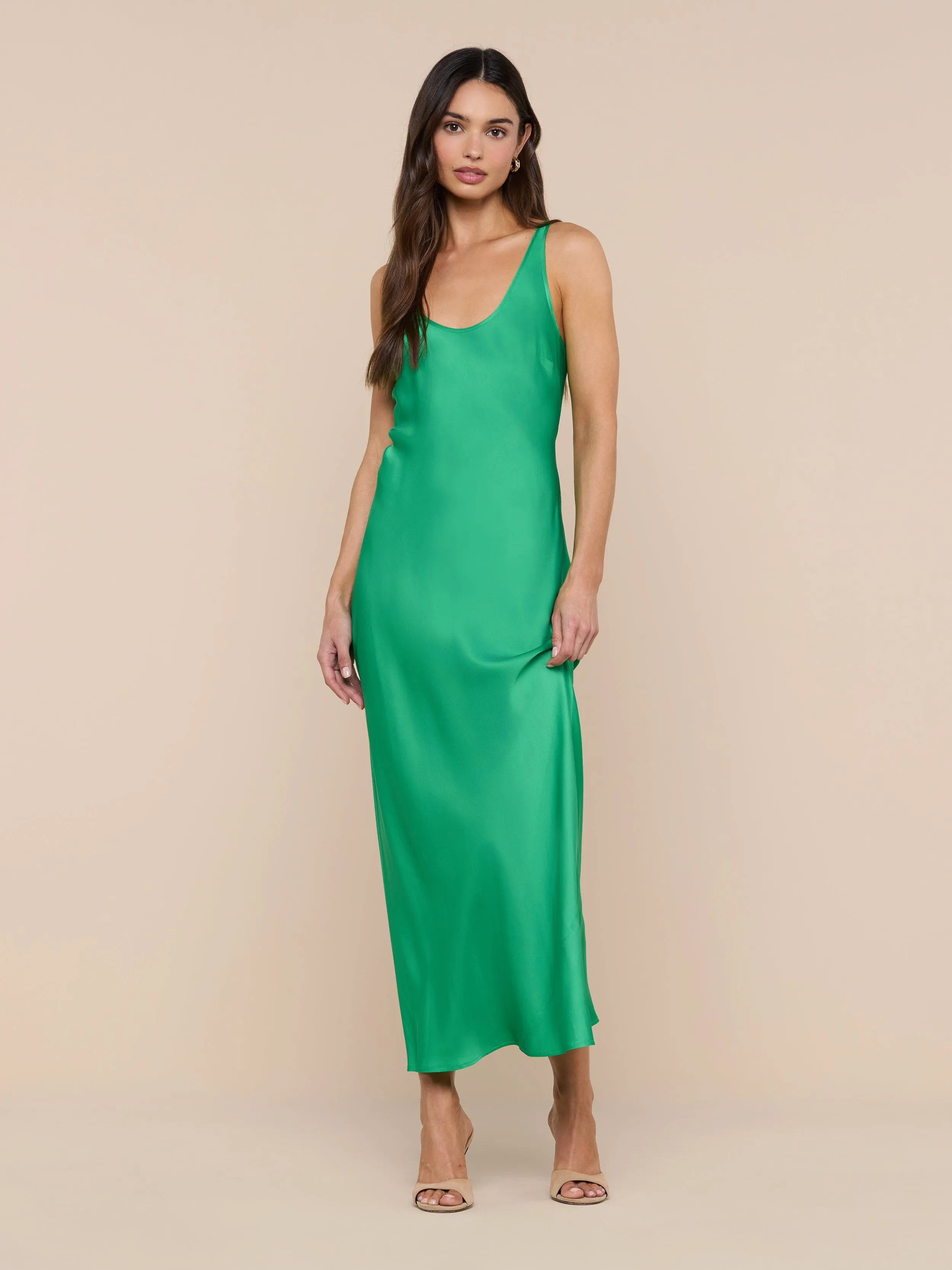 Akiya Satin Maxi Dress sold by L'AGENCE product image thumbnail 2