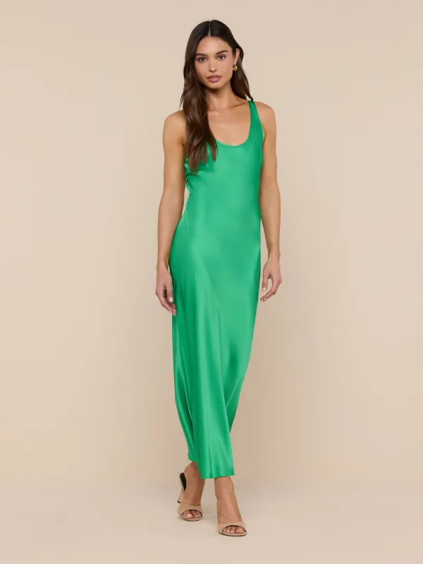 Akiya Satin Maxi Dress made by L'AGENCE