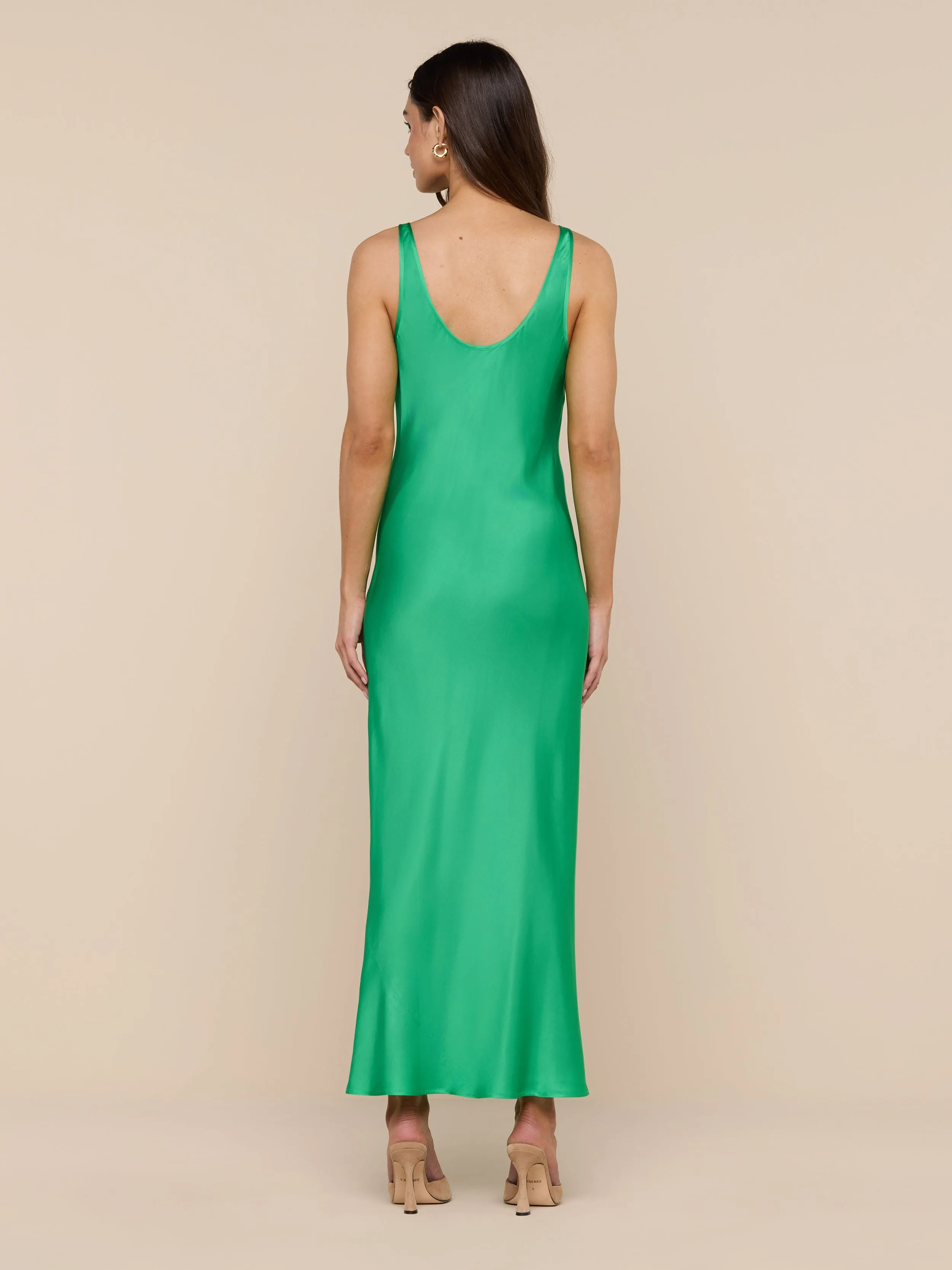 Akiya Satin Maxi Dress sold by L'AGENCE product image thumbnail 3