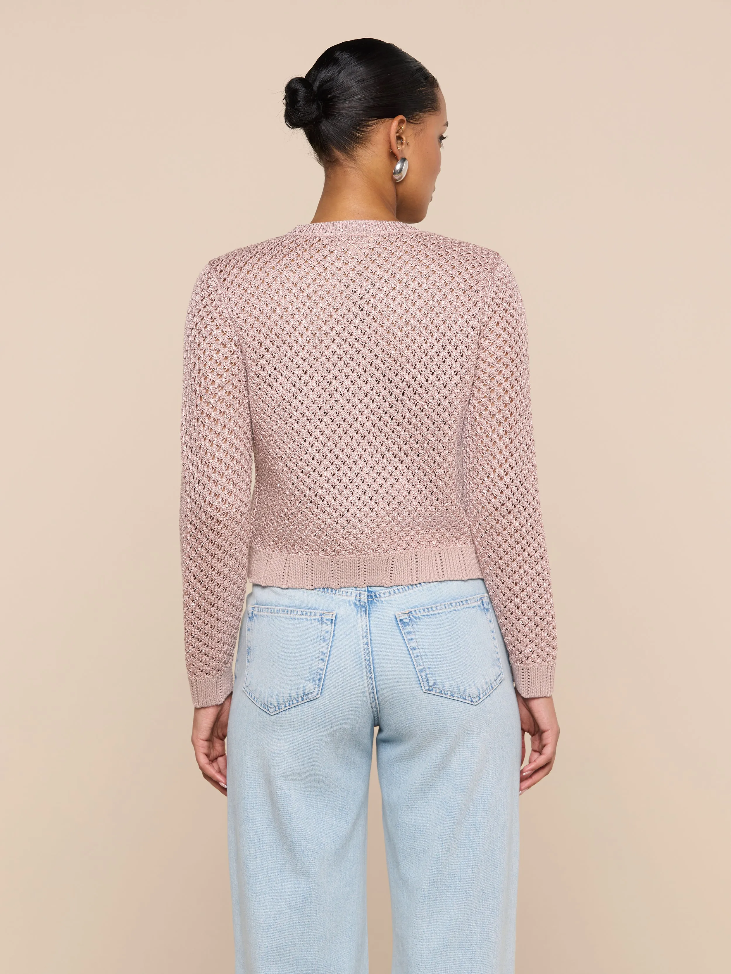Blanca Sequin Cardigan sold by L'AGENCE product image thumbnail 4